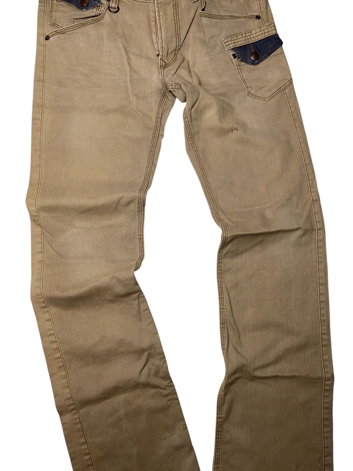 If Six Was Nine 2000's Nicole Club Flared Buckle Multipocket Pants Size US 31 - 8 Thumbnail