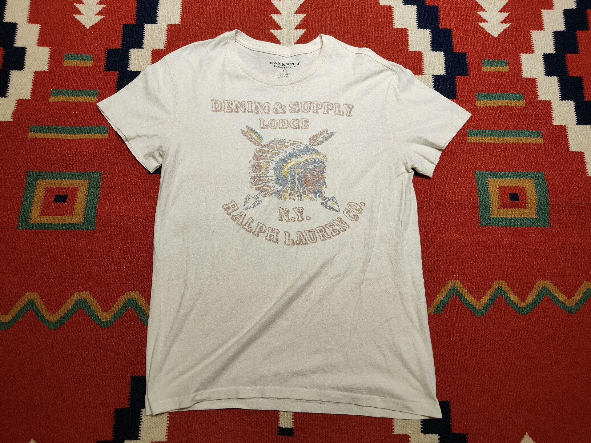 Denim & Supply Ralph Lauren Ralph Lauren Ds Heavy Wash Chief T-shirt Size US S / EU 44-46 / 1 - 1 Thumbnail