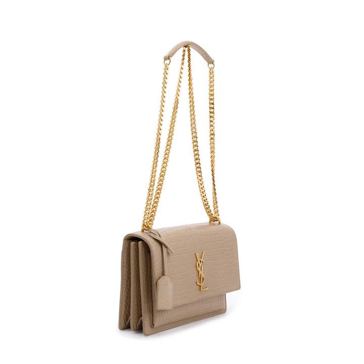 Saint Laurent Paris o1s1wg110125 442906 Size: OS / Medium Shoulder Bag in Beige Size ONE SIZE - 5 Thumbnail