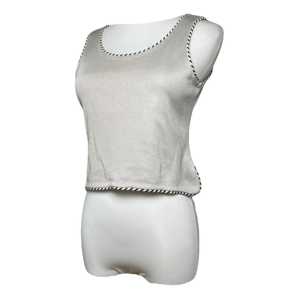 Dior J'A8 Silver Viscose Top Size M / US 6-8 / IT 42-44 - 1 Thumbnail