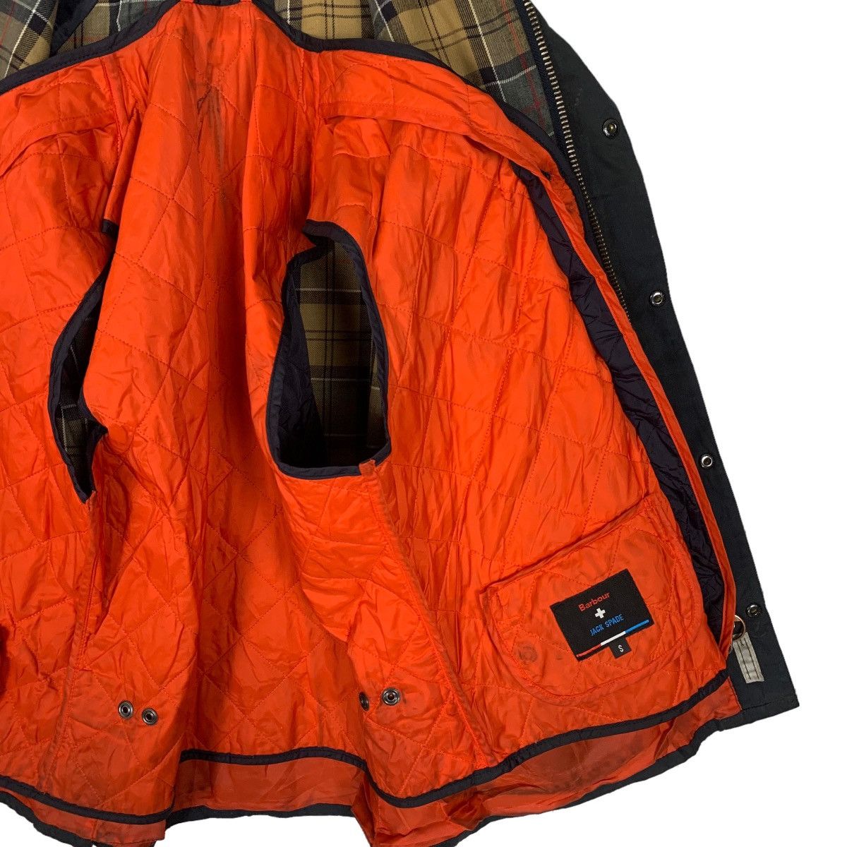 Barbour × Vintage Vintage Luxury Brand Barbour Jack Spade Tartan Light Jacket Size US S / EU 44-46 / 1 - 7 Thumbnail