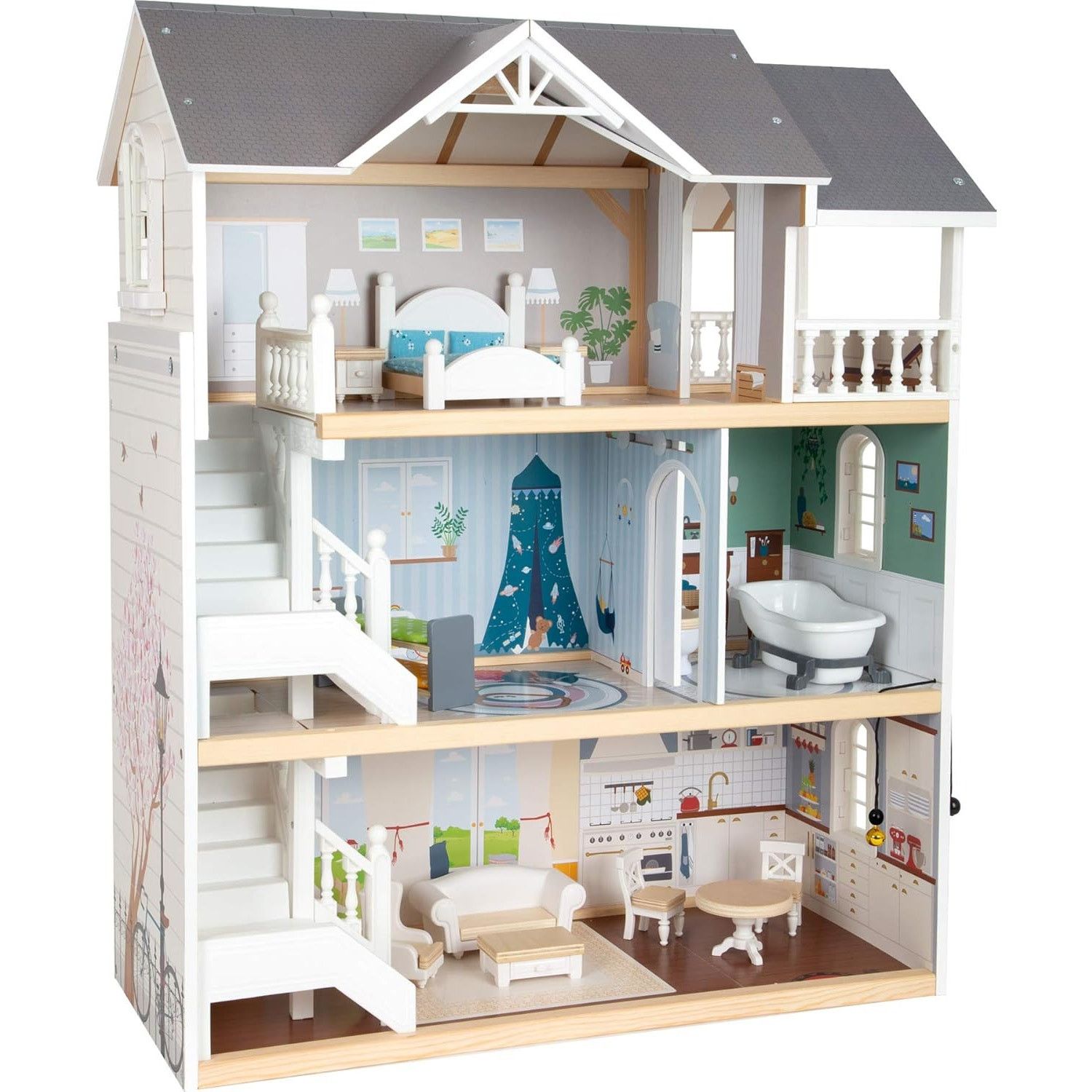 Other Wooden Toys Urban Villa Doll House Playset Collection Size ONE SIZE - 2 Thumbnail