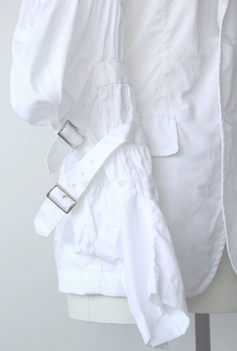 Comme des Garcons Comme Des Garcons Cut Strap Lantern Sleeve Blazer Size XS / US 0-2 / IT 36-38 - 4 Thumbnail