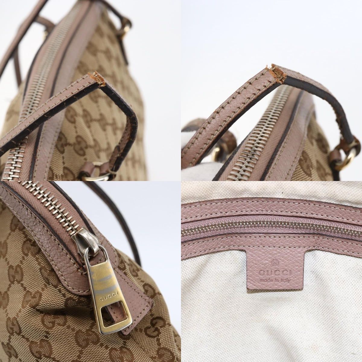 Gucci GUCCI GG Canvas Shoulder Bag Beige Gold Size ONE SIZE - 11 Thumbnail