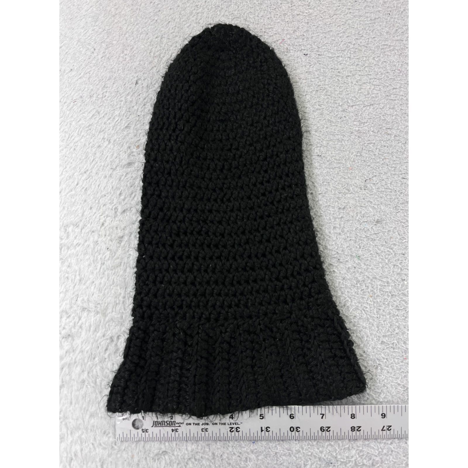 Vintage Womens Beanie Hat/Toque Black One Size Knit Acrylic Lightweight Breathable Size ONE SIZE - 2 Thumbnail