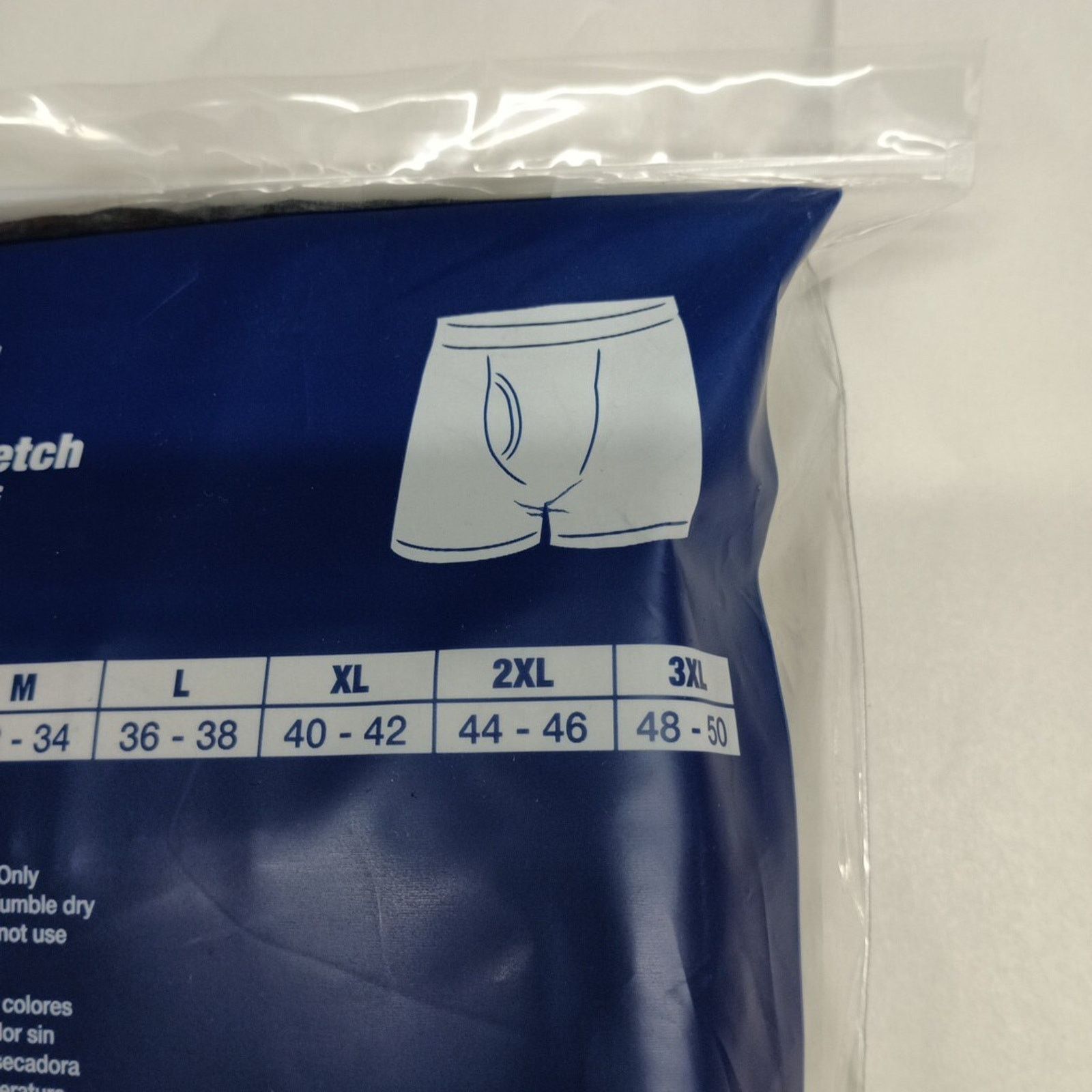 George George Men's Stretch Boxer Briefs 6-Pack Size 3XL 48-50 Size 46 - 4 Thumbnail