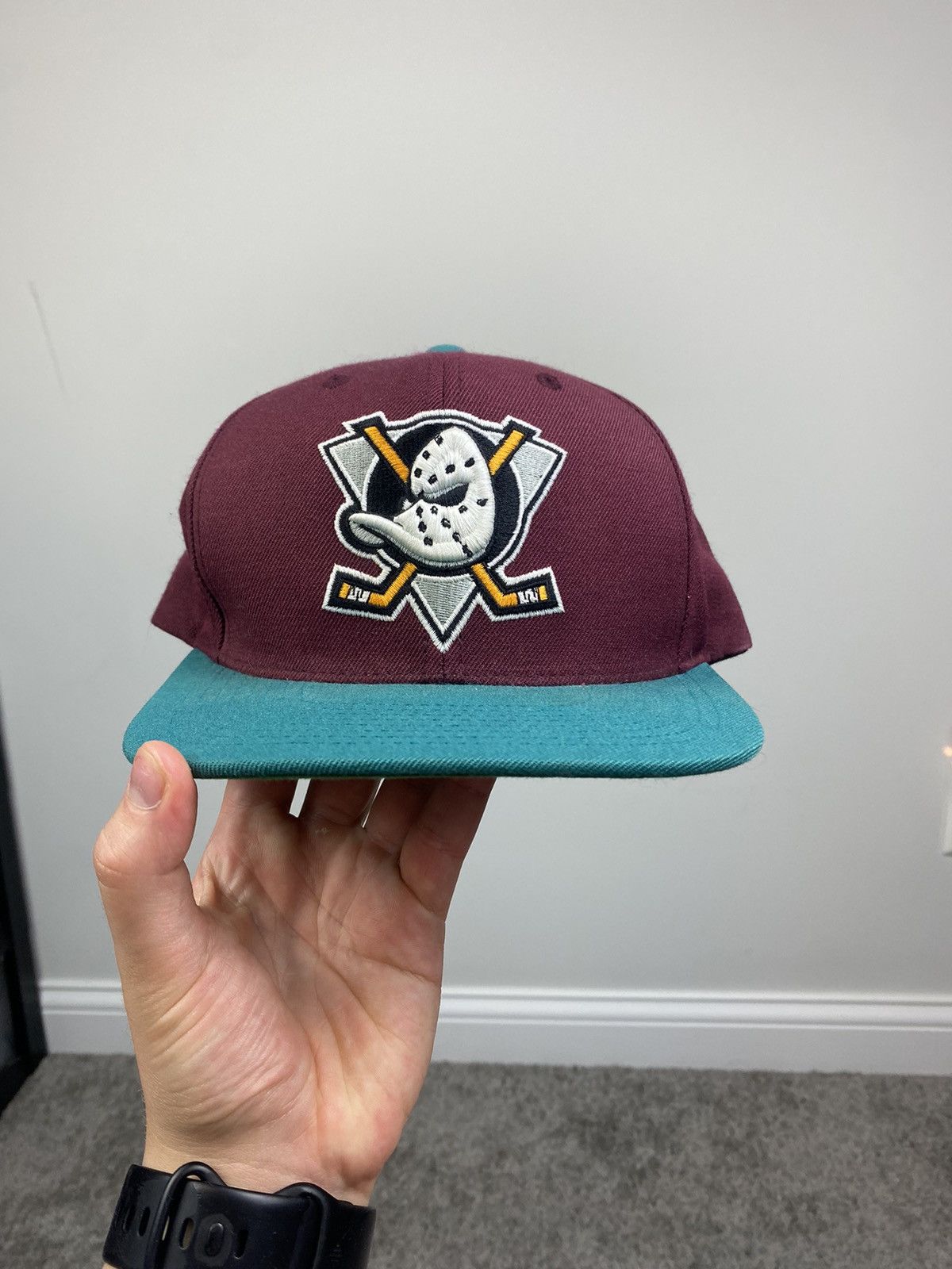 Vintage Mighty ducks Mitchell and ness hat | Grailed