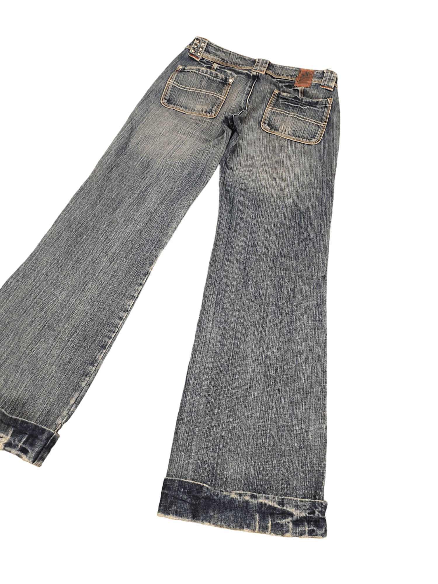 Hysteric Glamour × Undercover Flare Jeans Camel Road Faded Low Rise Wide Leg Boot Cut Goa Size US 29 - 12 Thumbnail
