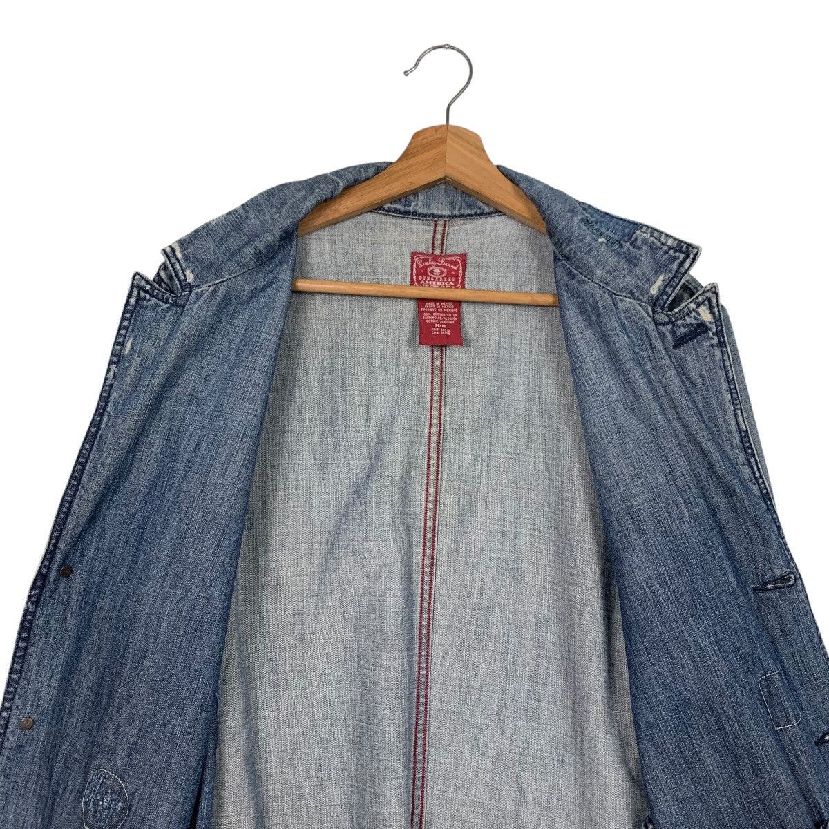 Lucky Brand LUCKY BRAND Trashed Distress Casual Denim Jacket #1665-C74 Size US M / EU 48-50 / 2 - 14 Thumbnail