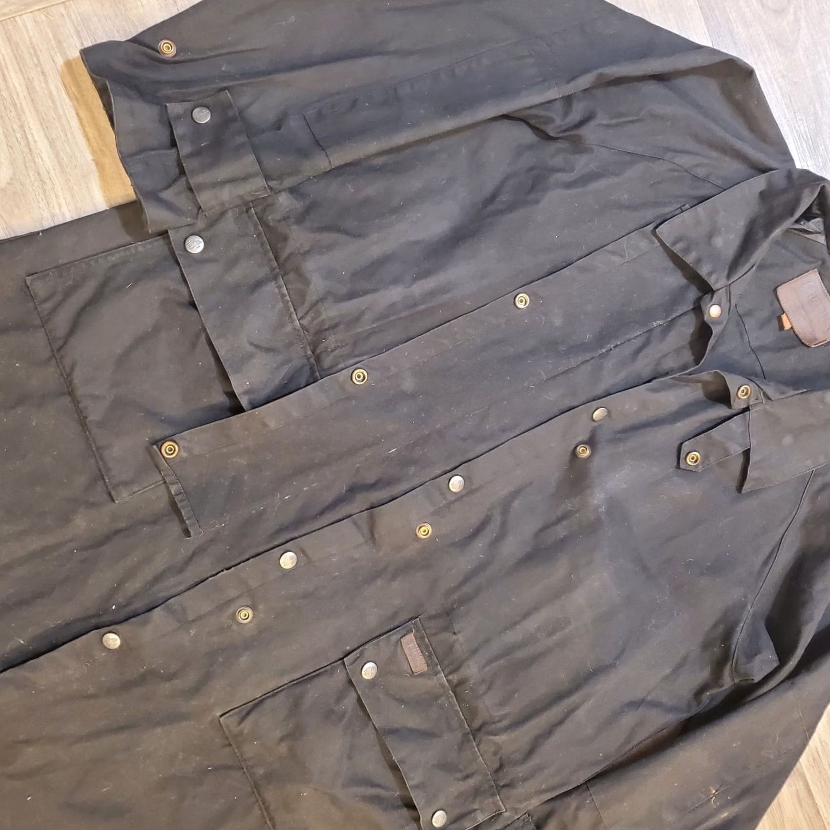Ring Jacket Outback Trading Company Low Rider Duster Riding Jacket Mens Sz Med Black Rancher Size US M / EU 48-50 / 2 - 6 Thumbnail
