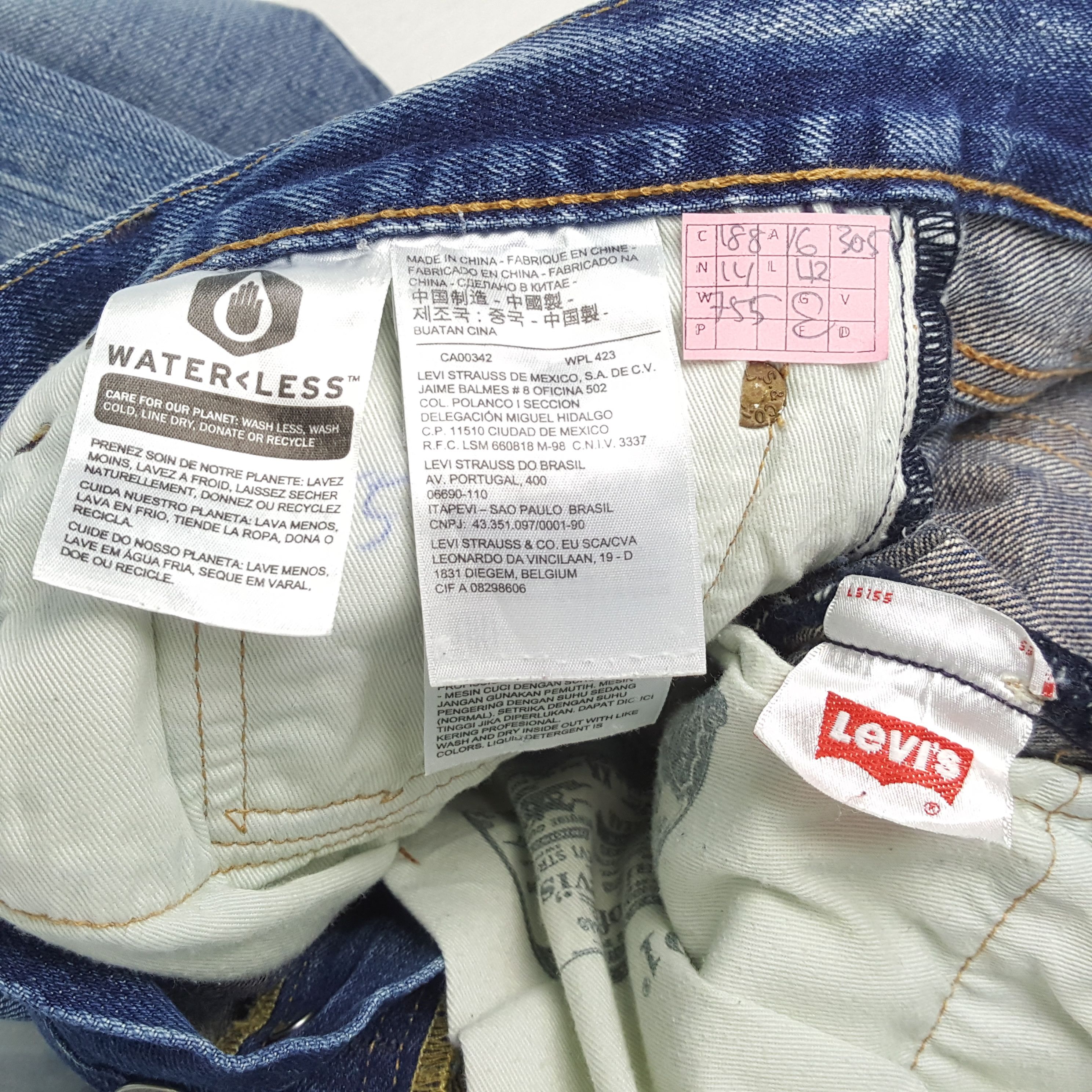 Levi's × Vintage LEVI'S Big E Jeans Daily Streetwear Style Distressed Size US 32 / EU 48 - 13 Thumbnail
