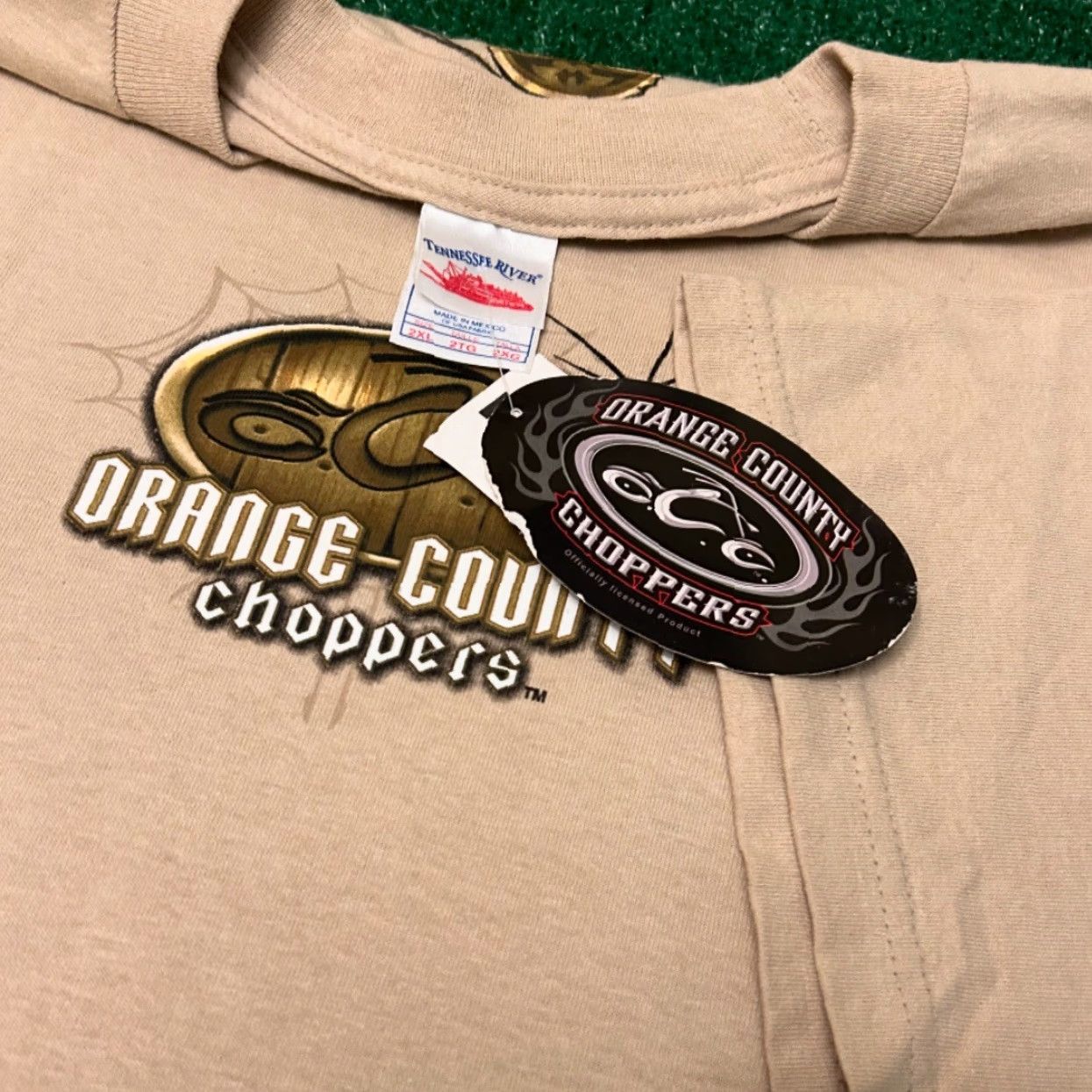 Vintage VINTAGE Orange County Choppers Sturgis Biker VTG Shirt Mens XXL NWT 2005 Beige 90s 2000s Choppers T-Shirt West Coast Choppers Mens {} Size US XXL / EU 58 / 5 - 3 Thumbnail