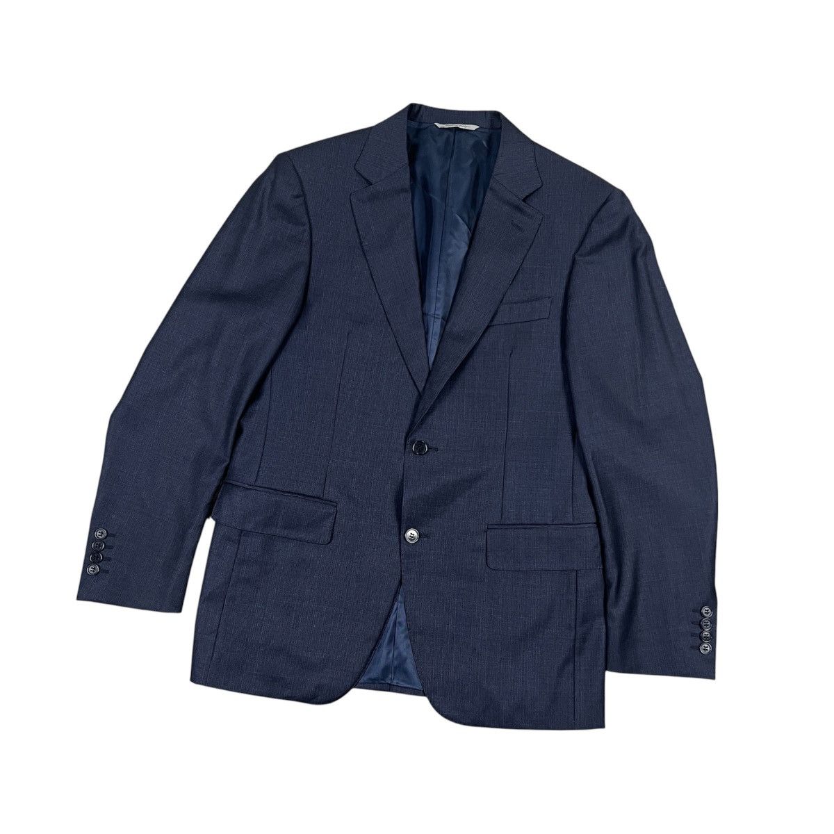 Canali Canali Italy Navy Blue Wool 2-Button Blazer Sport Coat Size 48R - 1 Thumbnail