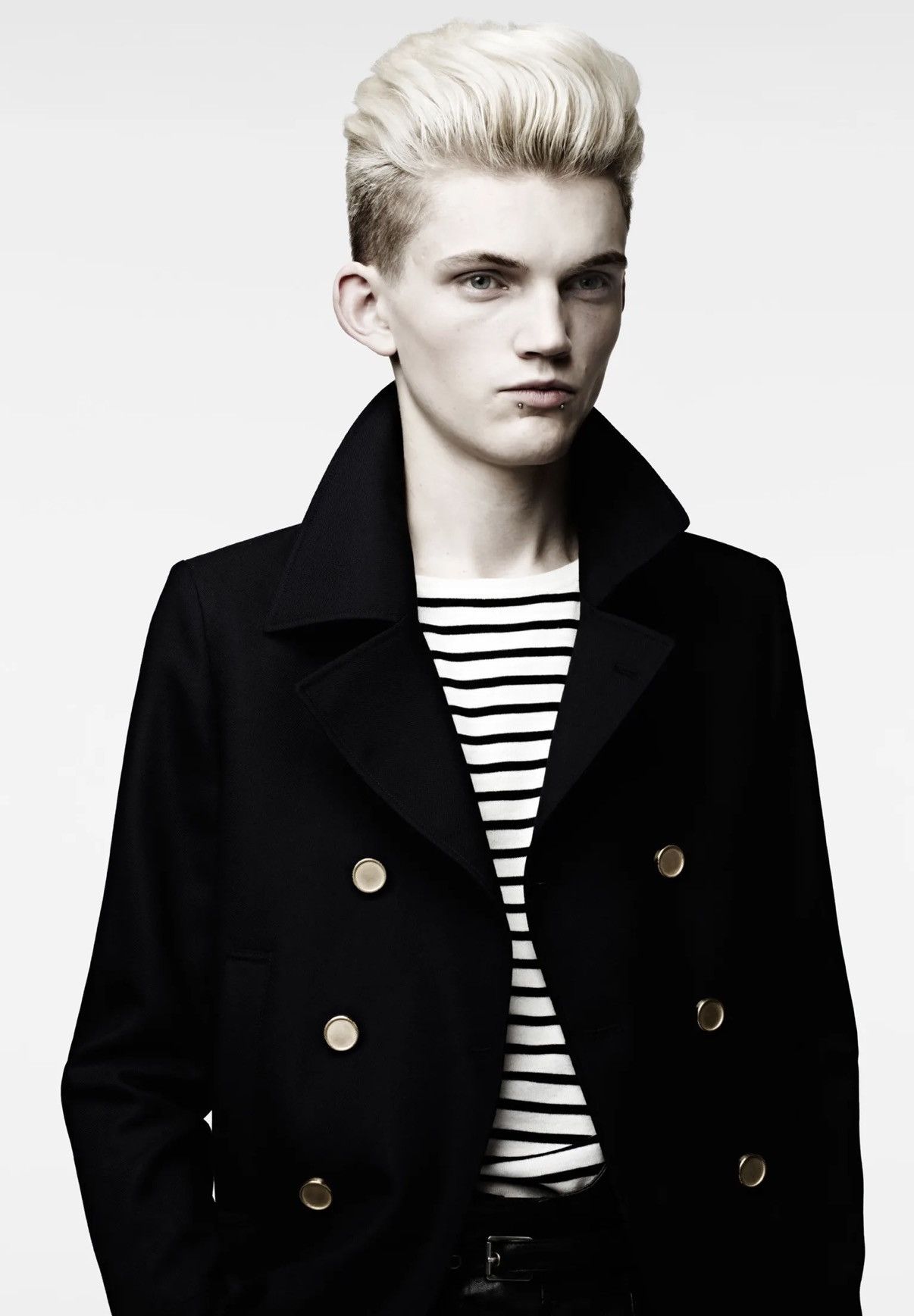 Saint laurent 13SS gold button double gaberdine jacket sz44