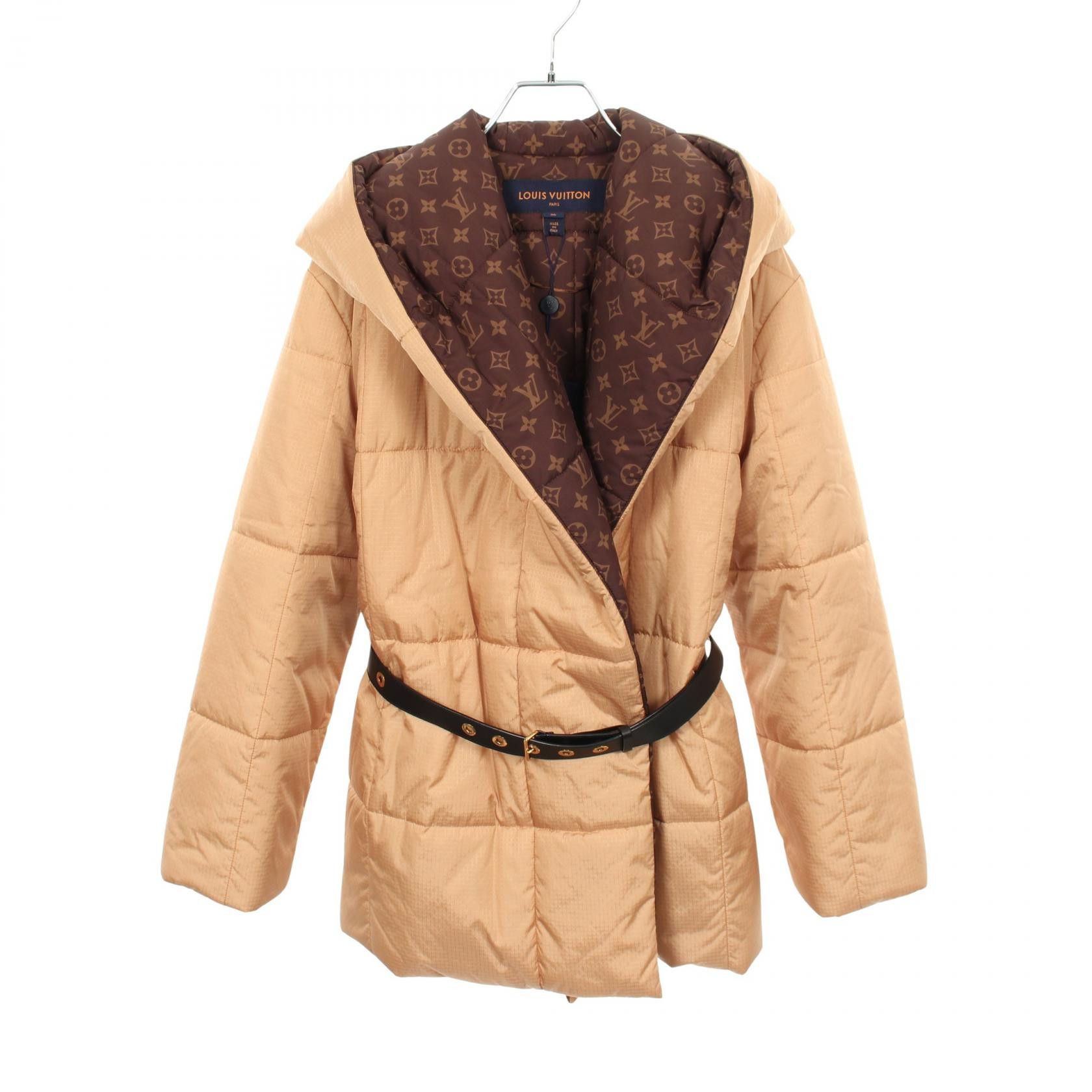 Louis Vuitton Louis Vuitton Louis Vuitton Monogram Hooded Padded Jacket Textile Outerwear RW222WE54FNOW29 DUTY FREE for USA Size ONE SIZE - 1 Thumbnail