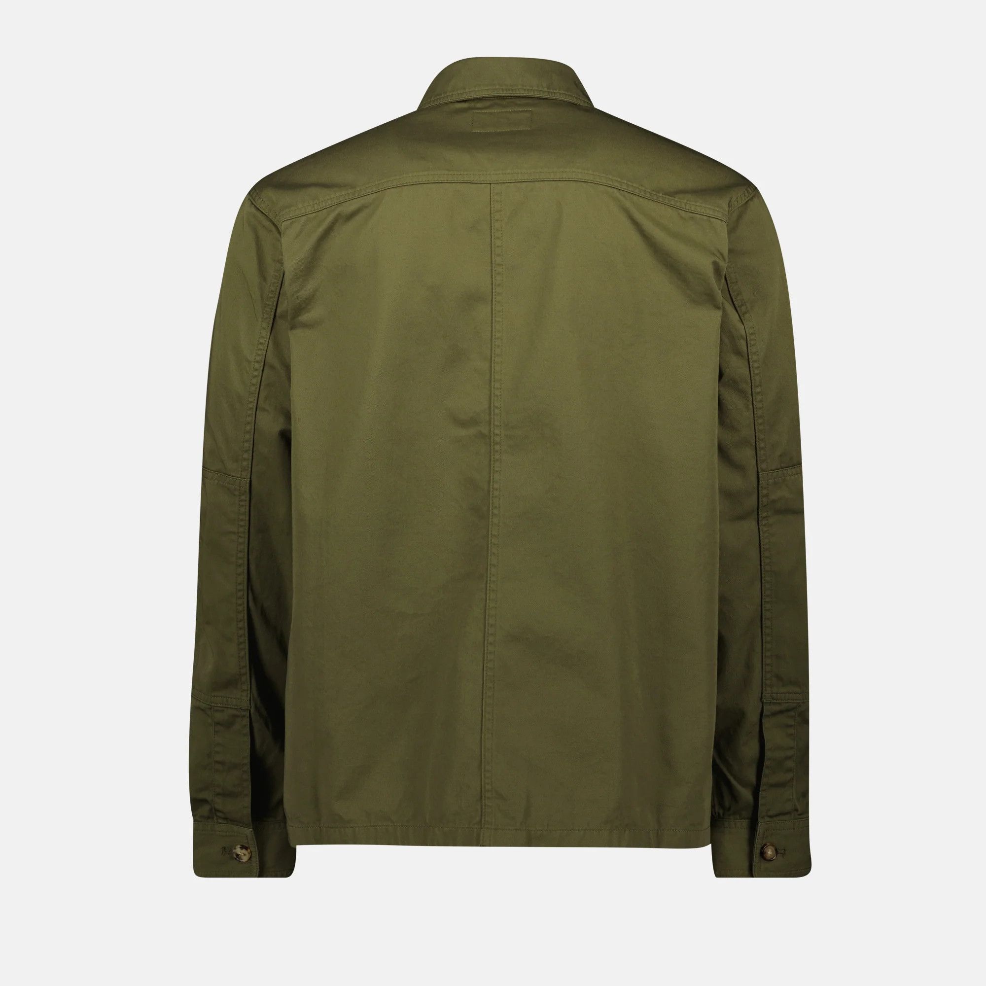 Saint Laurent Paris o1s1wg110426 816396 Overshirt in Cotton Twill in Khaki Size US S / EU 44-46 / 1 - 4 Thumbnail