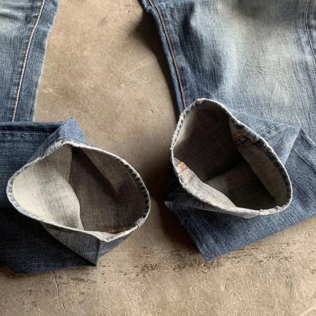 Japanese Brand GL HEARTS W31 L32 Distressed Denim Blue Wash Jeans Pants Size US 31 - 16 Thumbnail