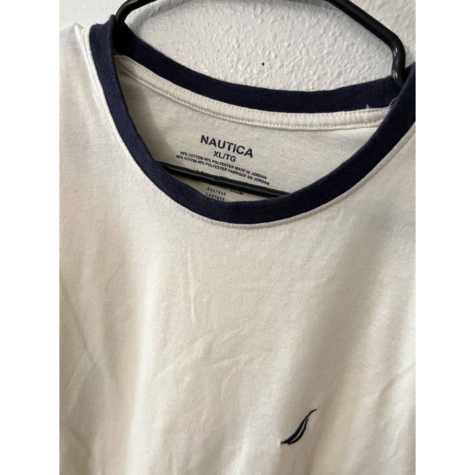 Nautica Nautica XL Long Sleeve Cream Pullover Sweater for Men - Solid Knit, Lightweight, Classic Size US XL / EU 56 / 4 - 3 Thumbnail