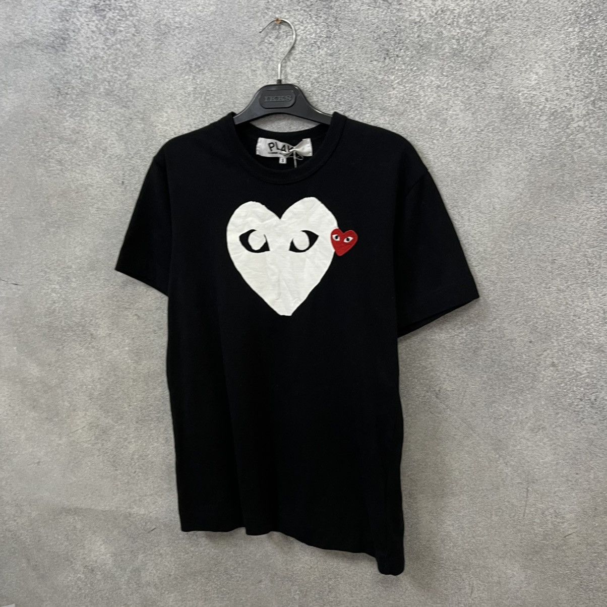 Comme des Garcons PLAY Comme des Garçons PLAY T-shirt Big Double Heart Logo Size US S / EU 44-46 / 1 - 6 Thumbnail