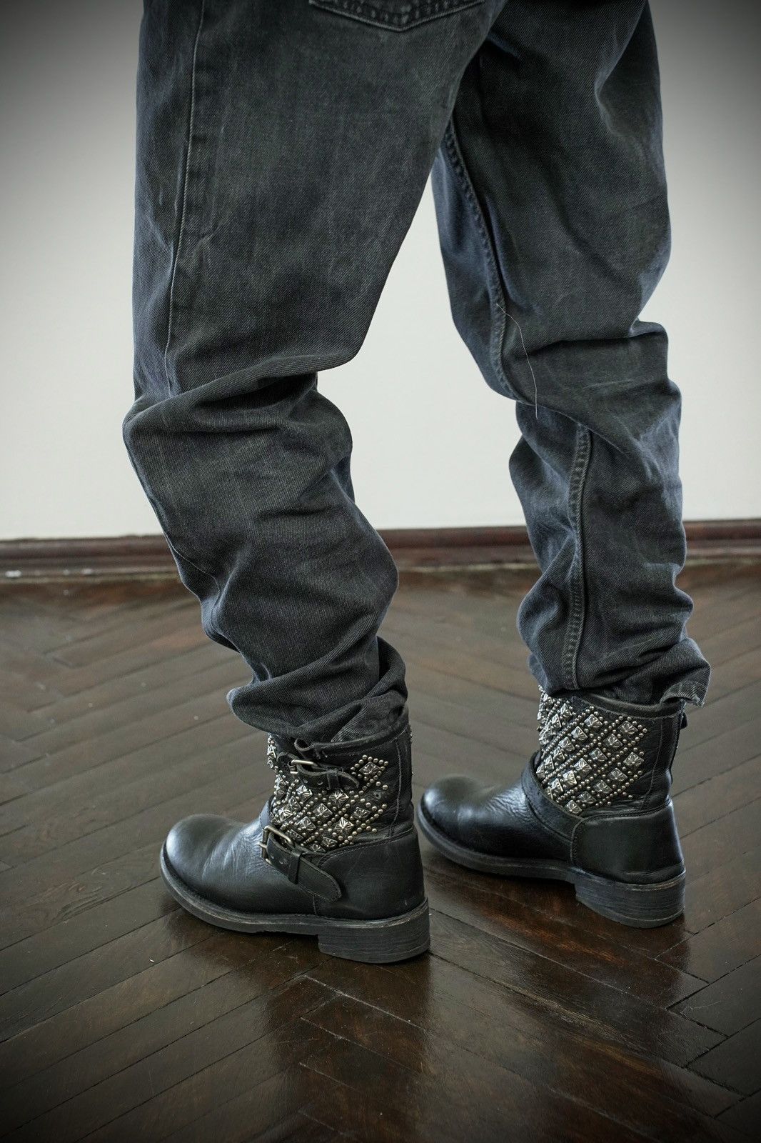 ASH Rare ASH Chrome Hearts Style Cross Leather Ankle Boots Size US 9 / IT 39 - 9 Thumbnail