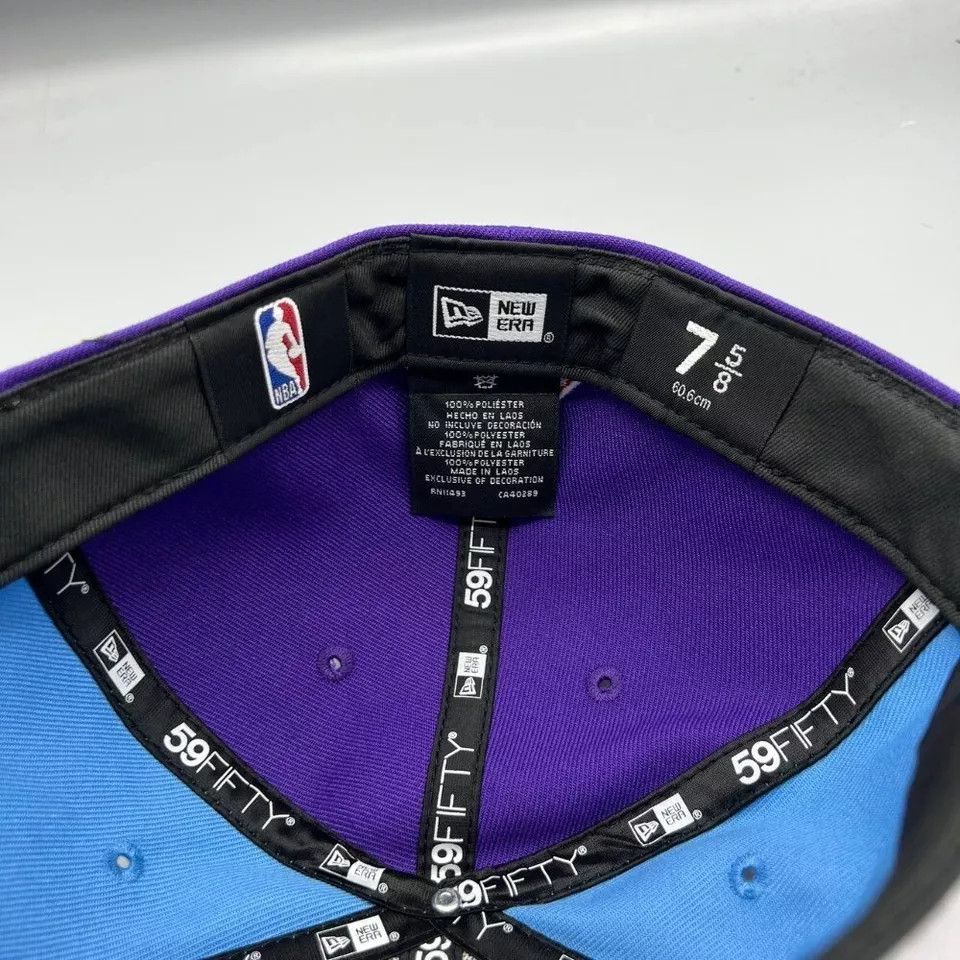 New Era Los Angeles LA Lakers Hat Men 7 5/8 59Fifty New Era Fitted Size ONE SIZE - 4 Thumbnail