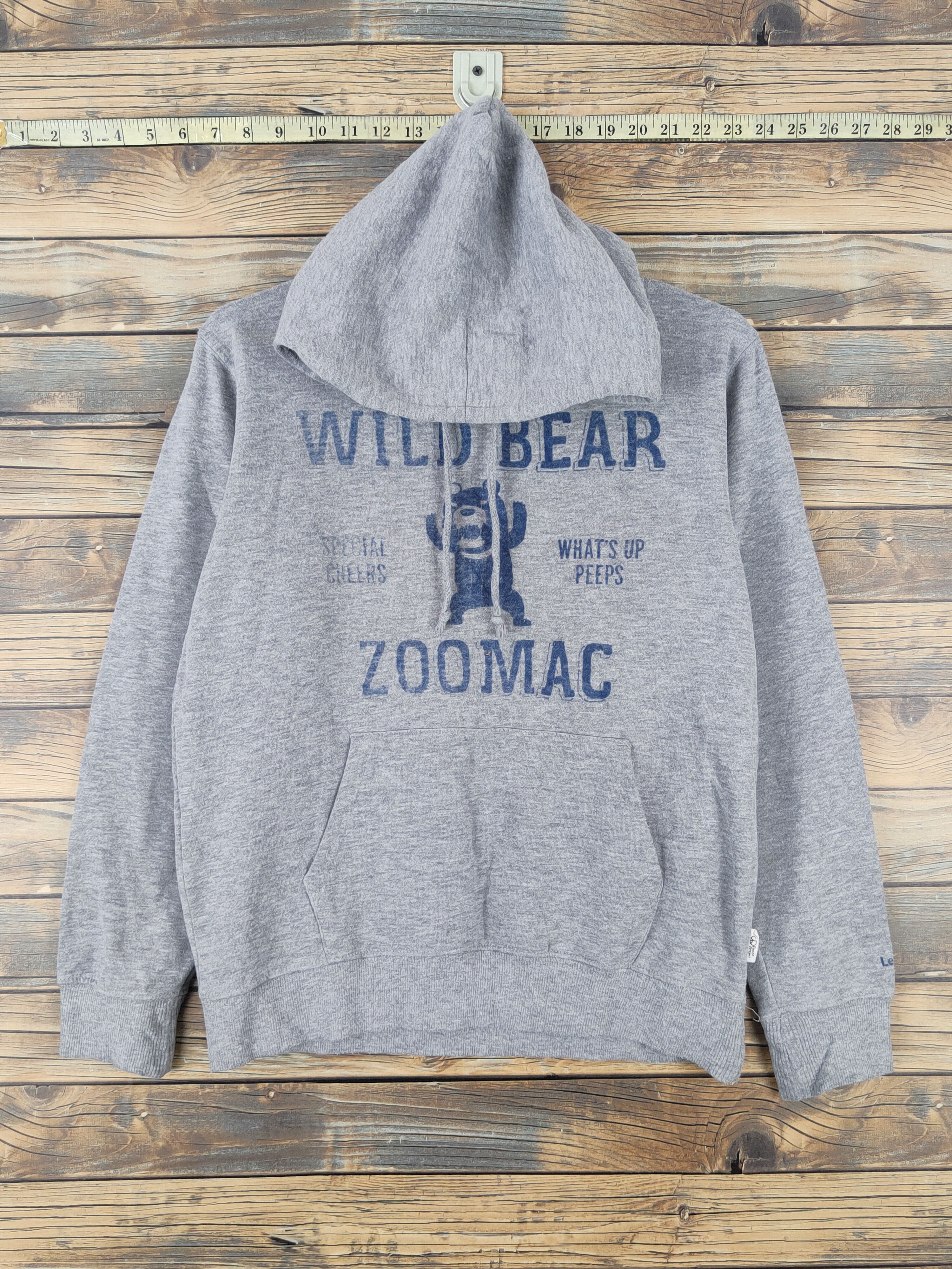 Japanese Brand × Vintage ZooMac Gray Hoodie Sweatshirts #W1138 Size US S / EU 44-46 / 1 - 1 Thumbnail