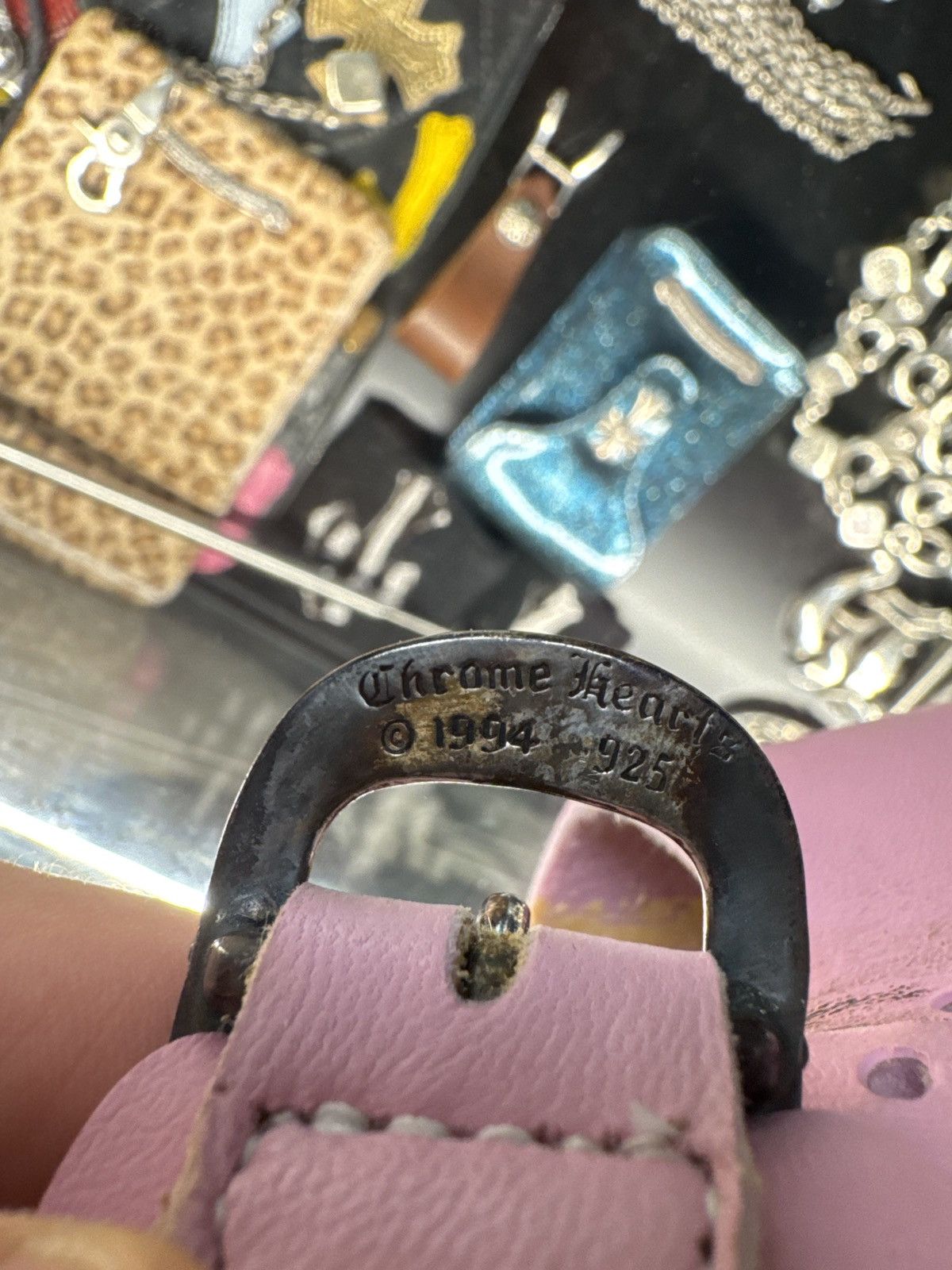 Chrome Hearts Birkenstocks Madrid Big Buckle Sandals 'Pink' Size US 8.5 / IT 38.5 - 7 Thumbnail