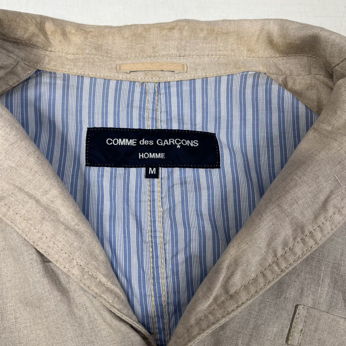 Comme des Garcons Homme Plus Comme des Garçons Homme Linen Blazer - Beige, Japan 🇯🇵 Size 42S - 9 Thumbnail