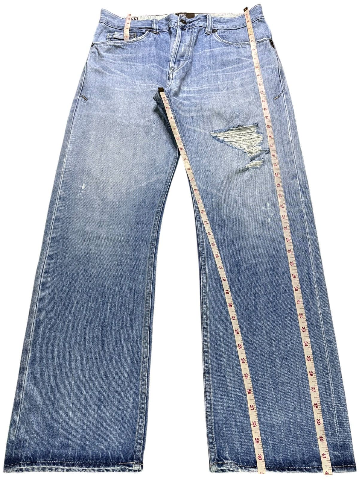 Timberland Vintage Timberland Selvedge Faded Wash Ripped Baggy Jeans Size US 32 / EU 48 - 16 Thumbnail