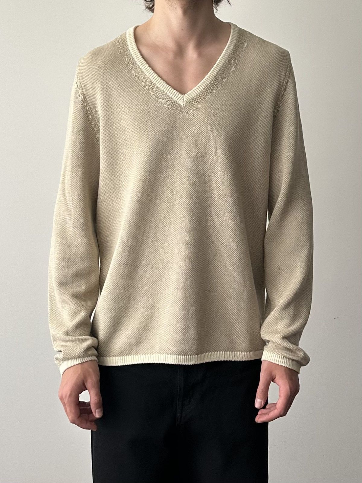 Maison Margiela Relaxed Cotton Knit Sweater