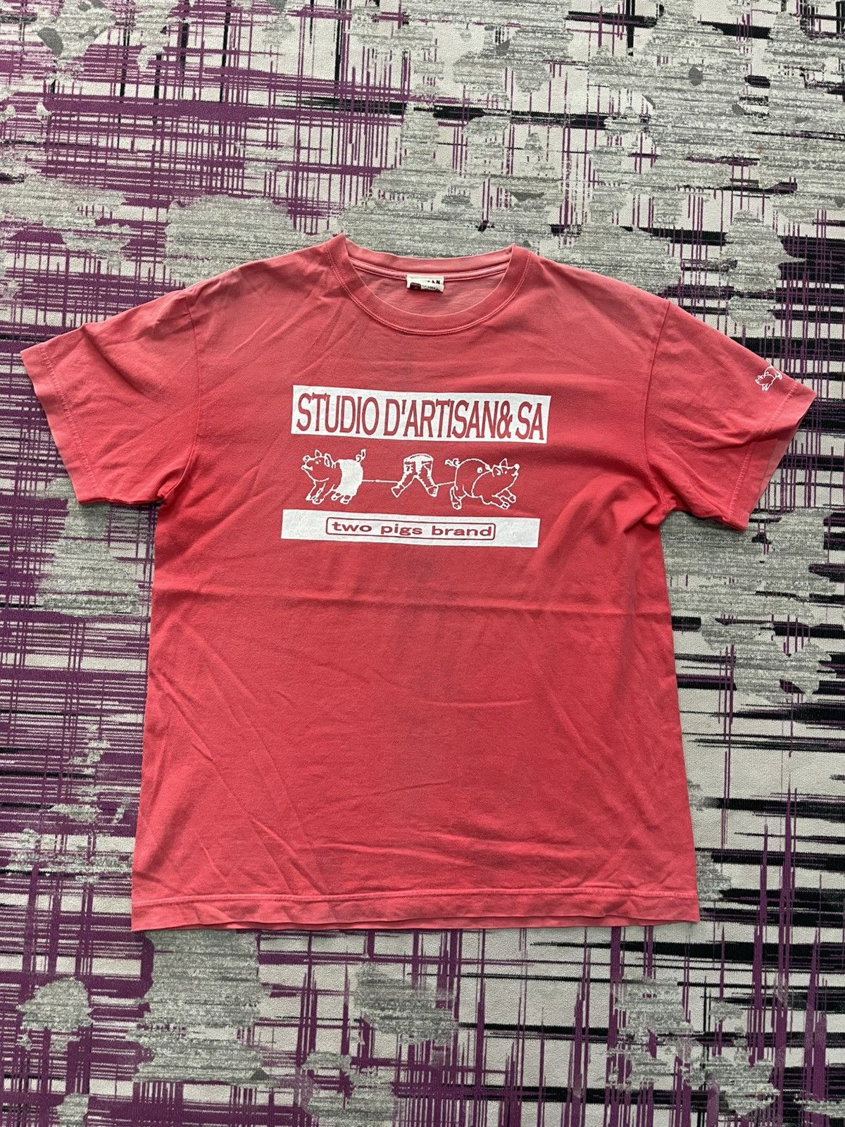 Studio D'Artisan VINTAGE STUDIO D’ARTISAN TWO PIG BRAND TEE VERY RARE Size US M / EU 48-50 / 2 - 1 Thumbnail