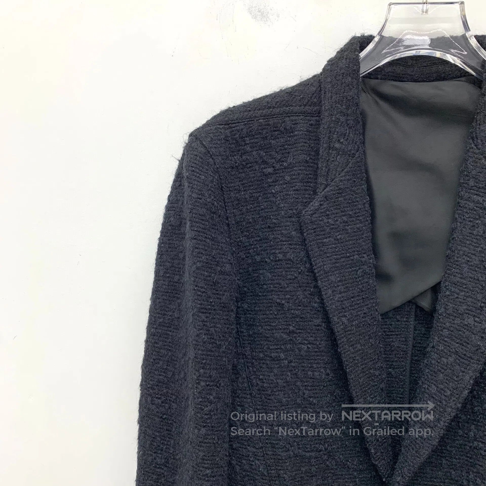 Rick Owens Rick Owens Black Wool Collared Single-Breasted Long-Sleeve Size US S / EU 44-46 / 1 - 3 Thumbnail
