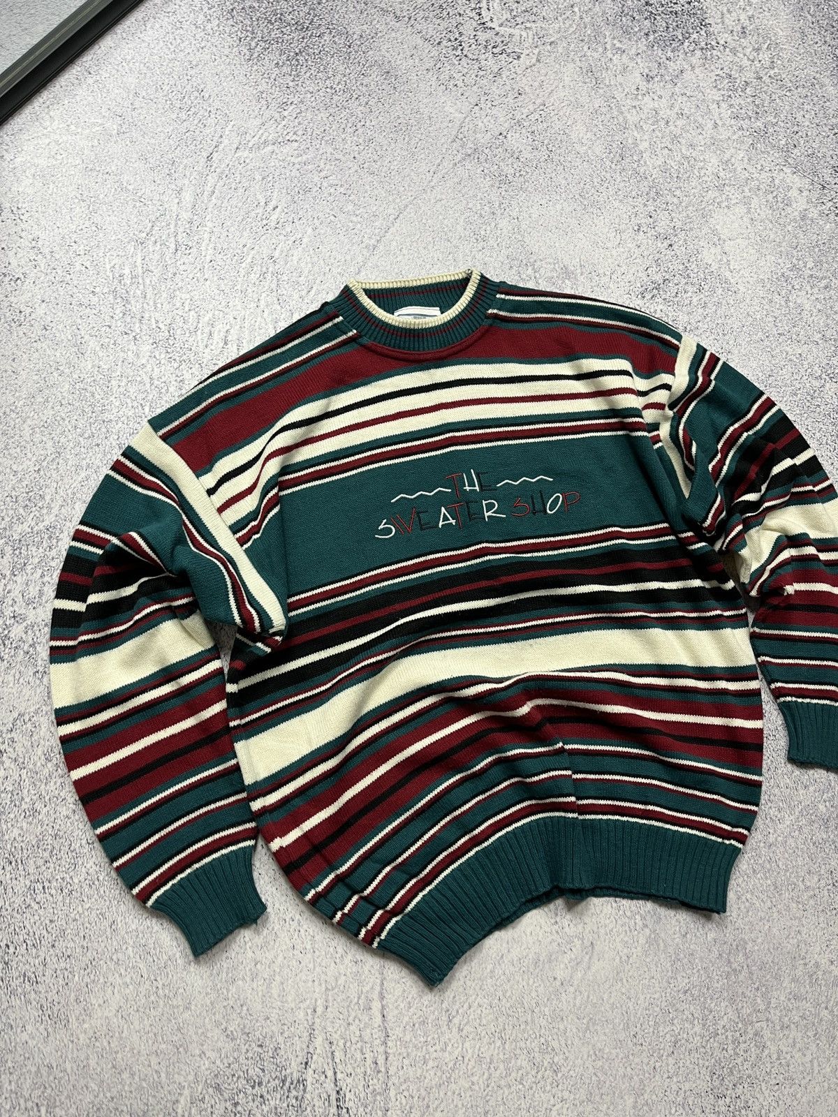 Other UK × Vintage Vintage Y2K The Sweater Shop Coloured Knitted Sweater Size US S / EU 44-46 / 1 - 3 Thumbnail