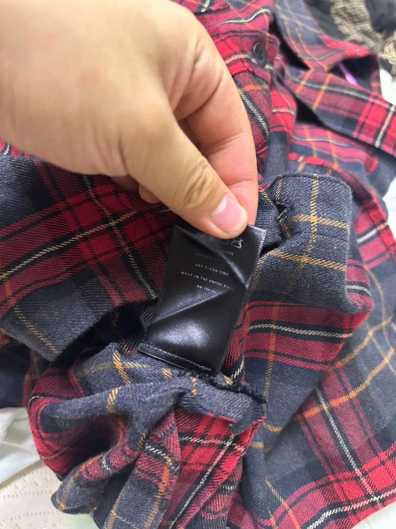 Fear of God Fear of God Dark red plaid shoulders Size US M / EU 48-50 / 2 - 6 Thumbnail