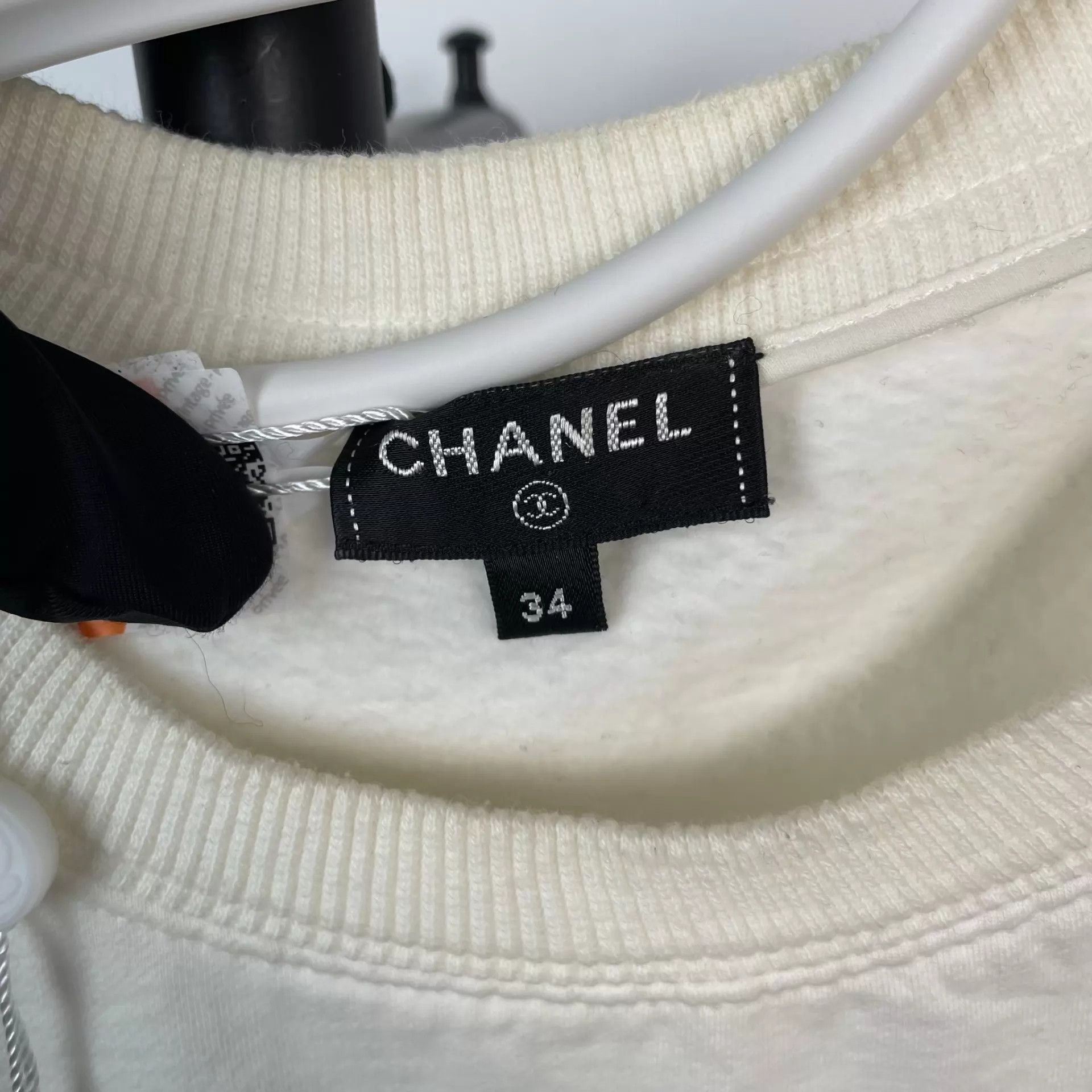 Chanel Chanel Cotton Knit White Tee 34 Size XS / US 0-2 / IT 36-38 - 3 Thumbnail