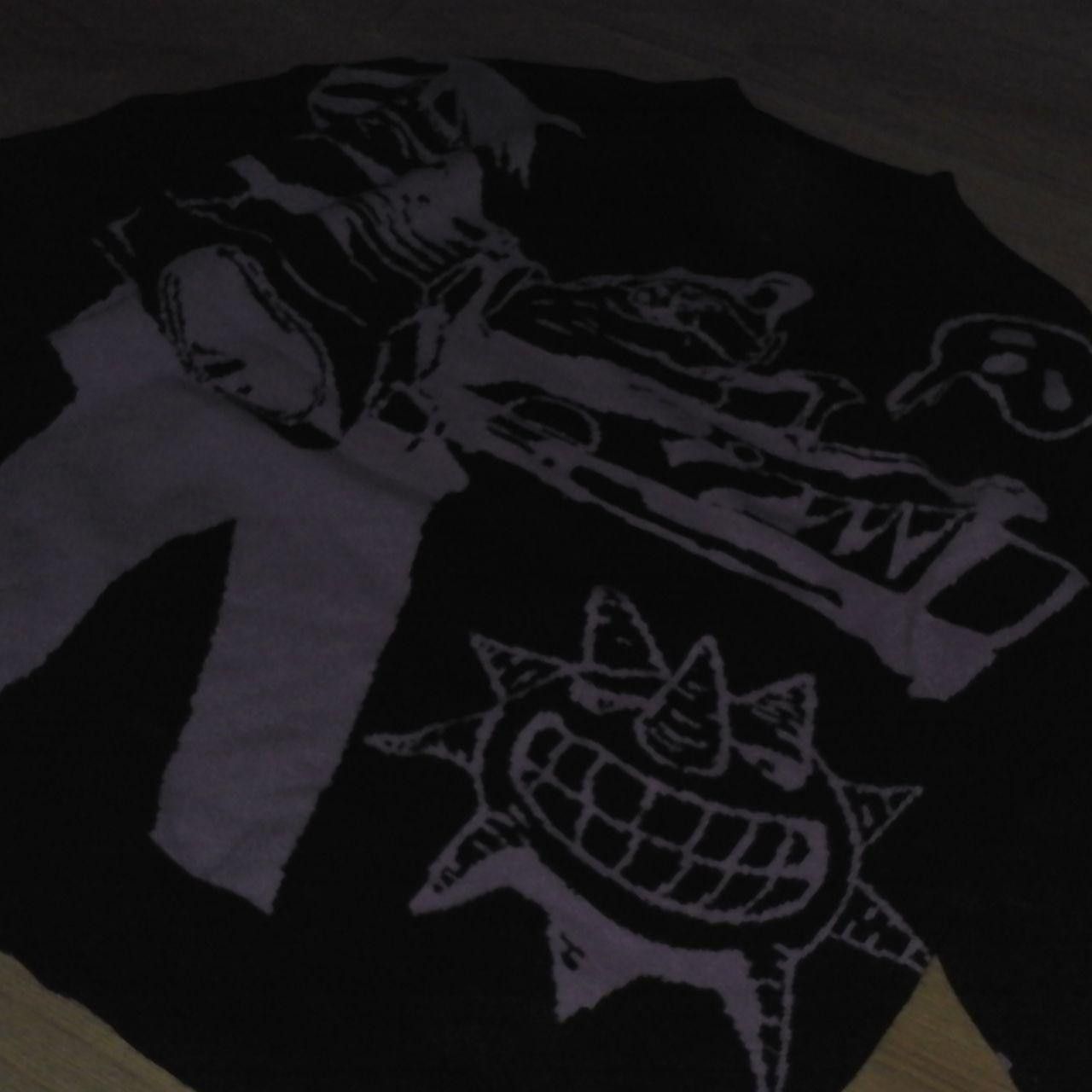 Other Y2k Black and Purple Sora Clothing Sweater Size L / US 10 / IT 46 - 2 Thumbnail