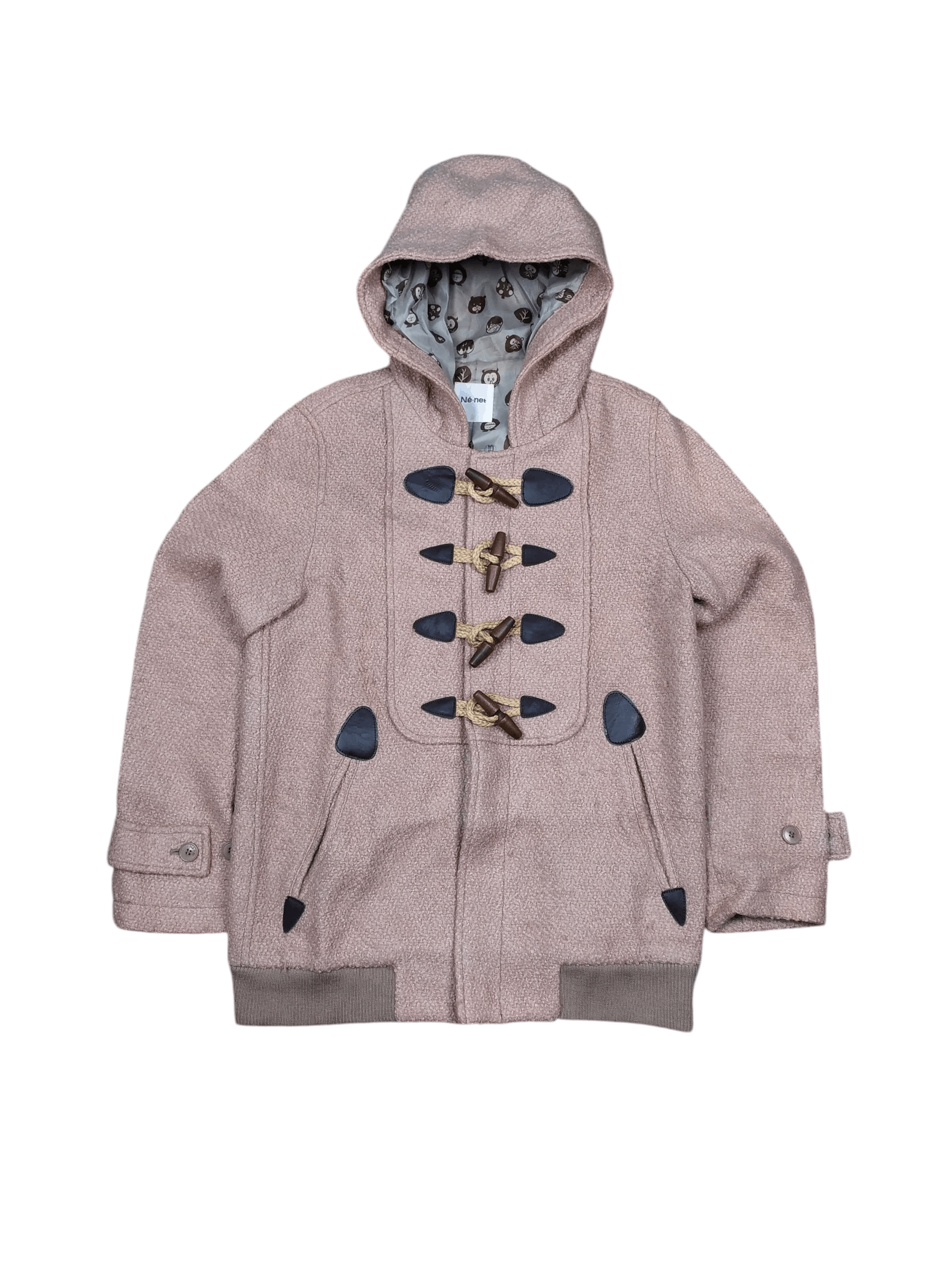 Ne-Net Ne Net Toggle Button Hoodie Pink Wool Duffle Coat Size US M / EU 48-50 / 2 - 1 Thumbnail