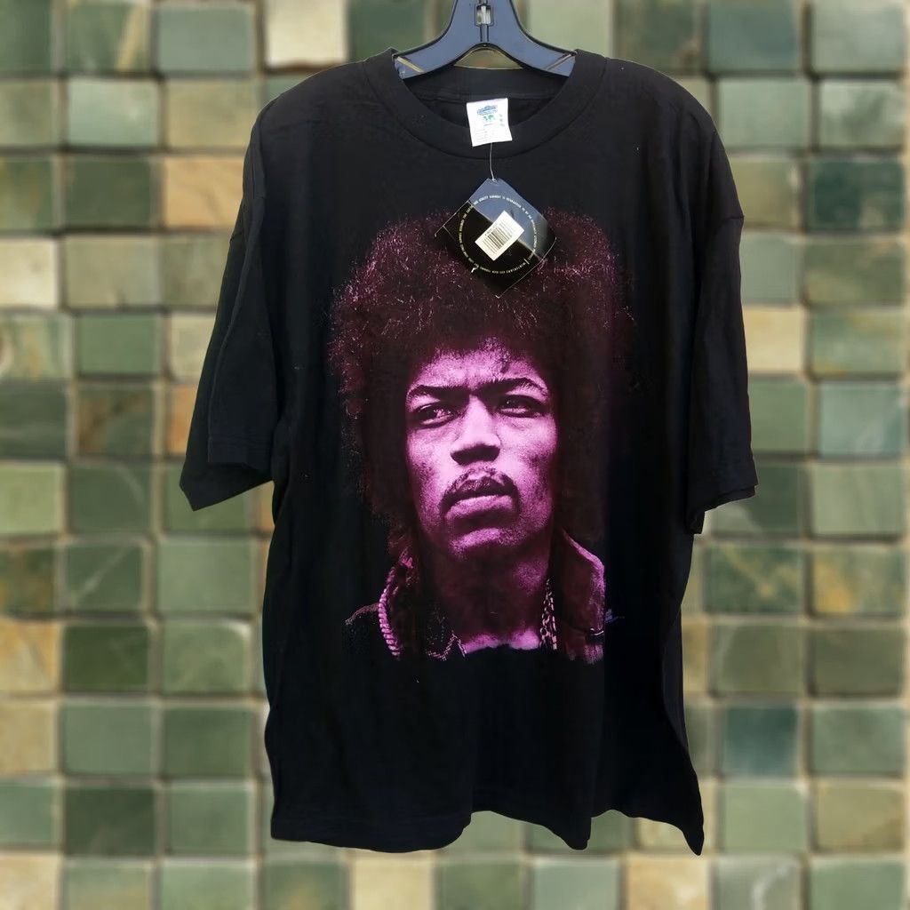 Vintage VINTAGE Winterland Jimi Hendrix Purple Portrait Tee XL Men Short Sleeve Shirt 1994 60s Mens Size US XL / EU 56 / 4 - 1 Thumbnail
