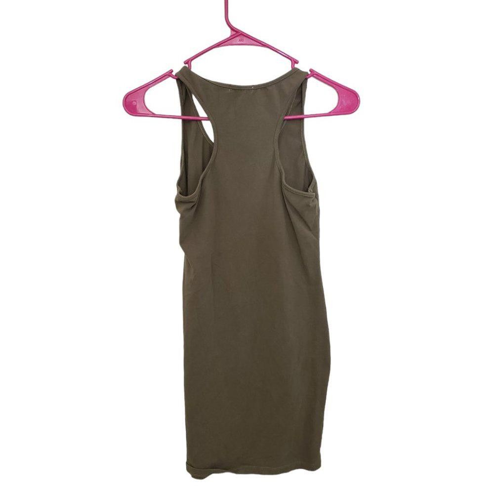 Designer CT555 Active Basic ladies Olive Green Stretch Tank Top M Size M / US 6-8 / IT 42-44 - 2 Thumbnail