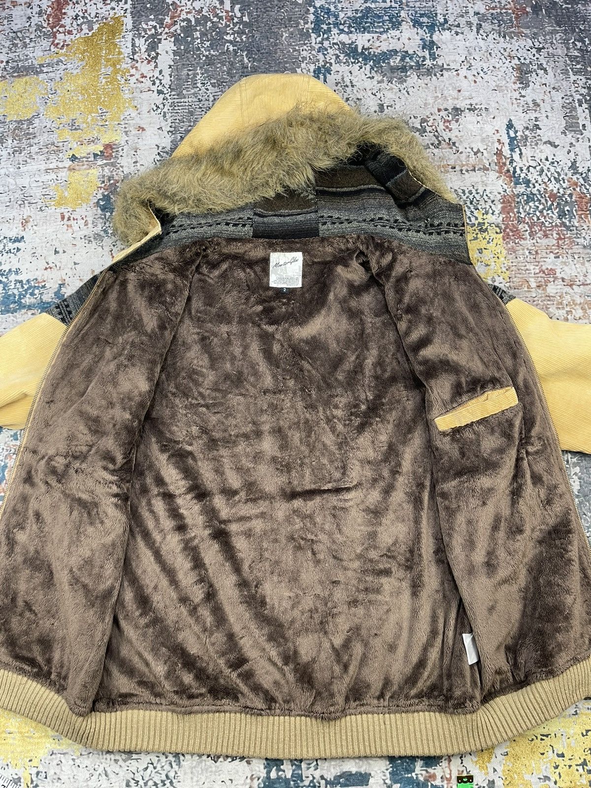Japanese Brand Monitor GDW Corduroy Navajo Fur Hoodie Jackets Size US S / EU 44-46 / 1 - 10 Thumbnail