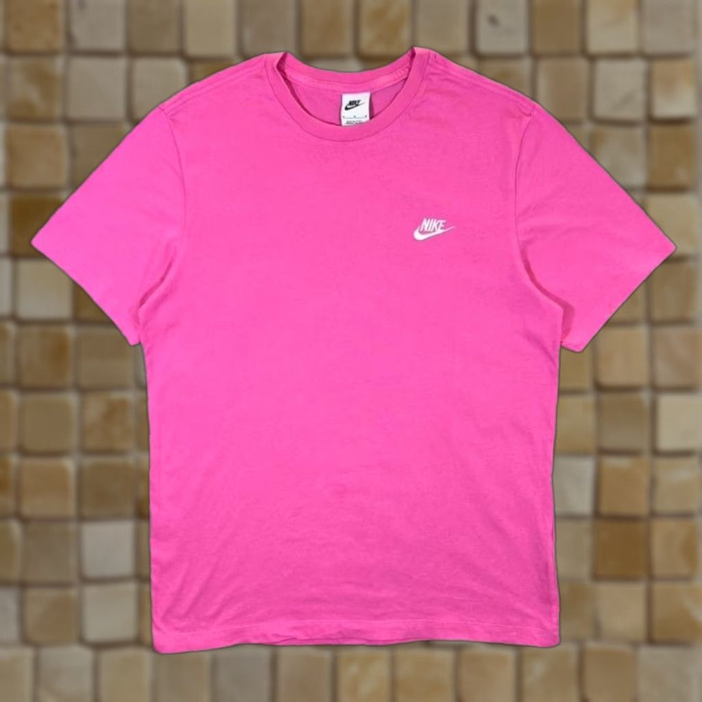 Nike Nike Classic Basic Embroidered Mini Logo Pink T-Shirt Medium Men Shirt Short Sleeve Round Neck Cotton Regular Pink Nike Shirt Mens XL? Size US M / EU 48-50 / 2 - 1 Thumbnail