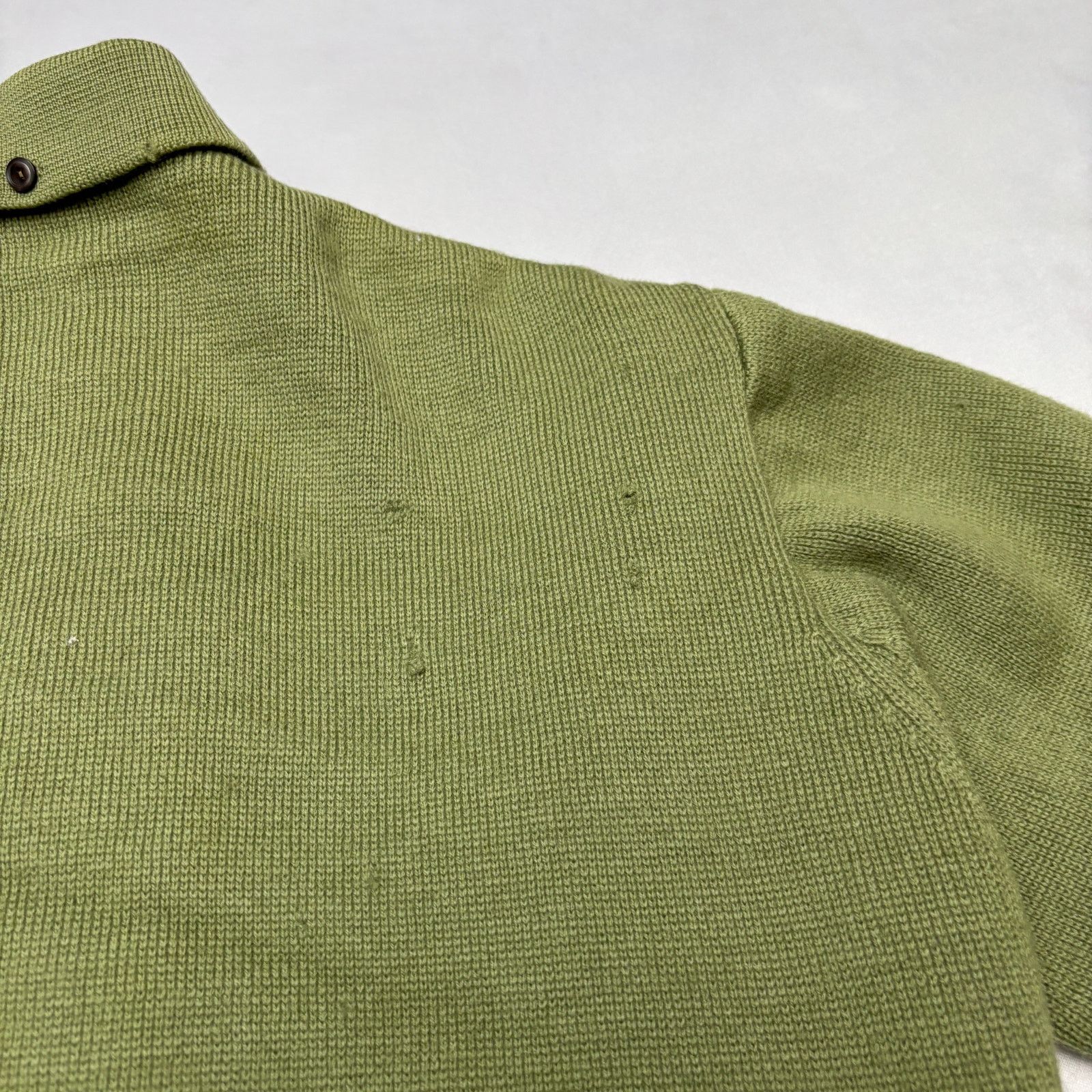 Vintage Vintage 40s 50s Wool Knit Suede Cardigan Sweater Ricky M Size US M / EU 48-50 / 2 - 15 Thumbnail