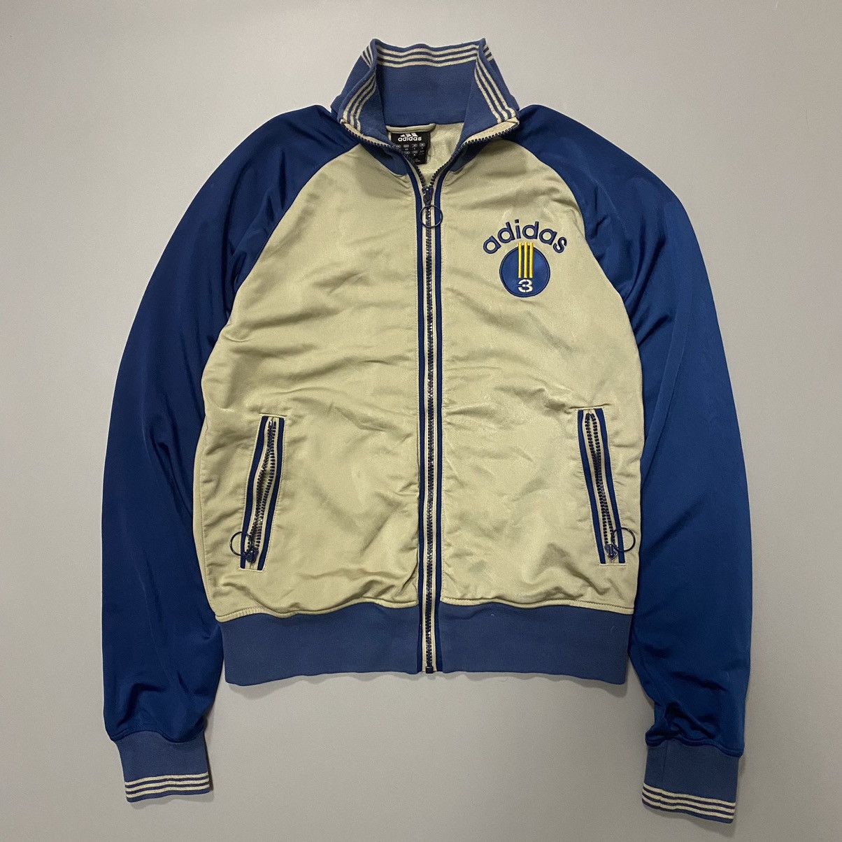 Adidas Vintage Adidas Big Logo Zip Track Jacket Mens S Size US S / EU 44-46 / 1 - 1 Thumbnail