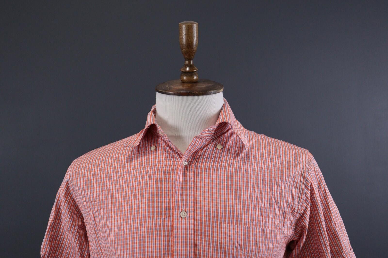 Designer Hackett London Red Oxford Classic Shirt Size M Size US M / EU 48-50 / 2 - 2 Thumbnail