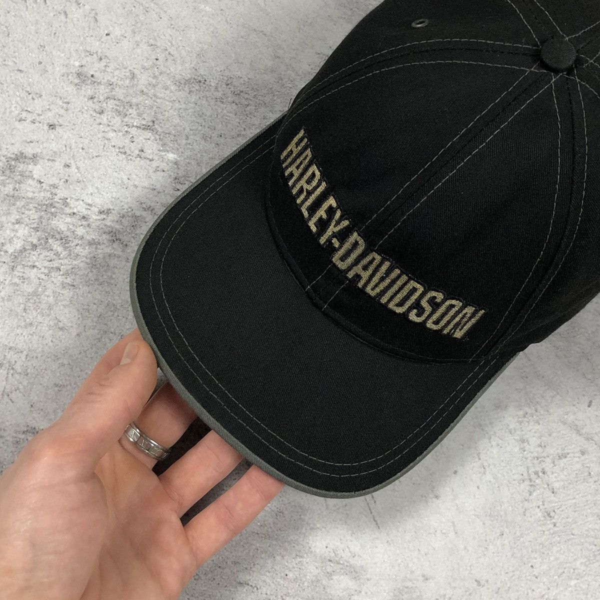 Harley Davidson Vintage Harley-Davidson USA Cap Size ONE SIZE - 3 Thumbnail