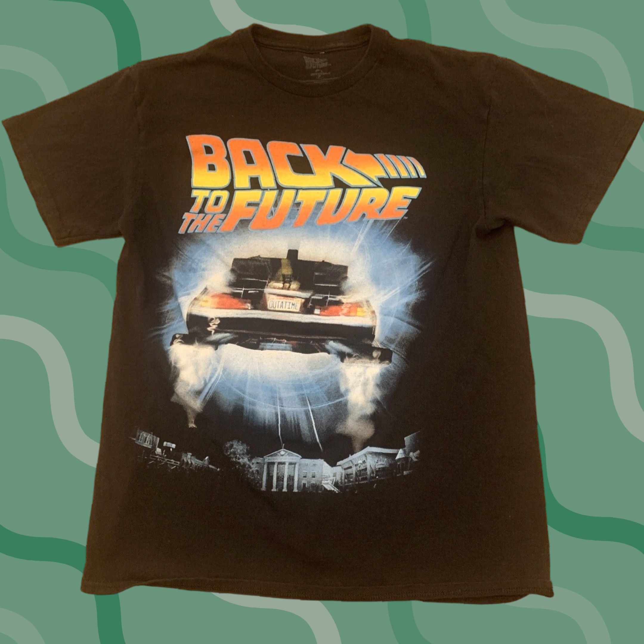 Vintage VINTAGE Back to the Future Shirt Men Adult M Black Tail Lights Outatime McFly 80s Decade Merch Size US M / EU 48-50 / 2 - 1 Thumbnail