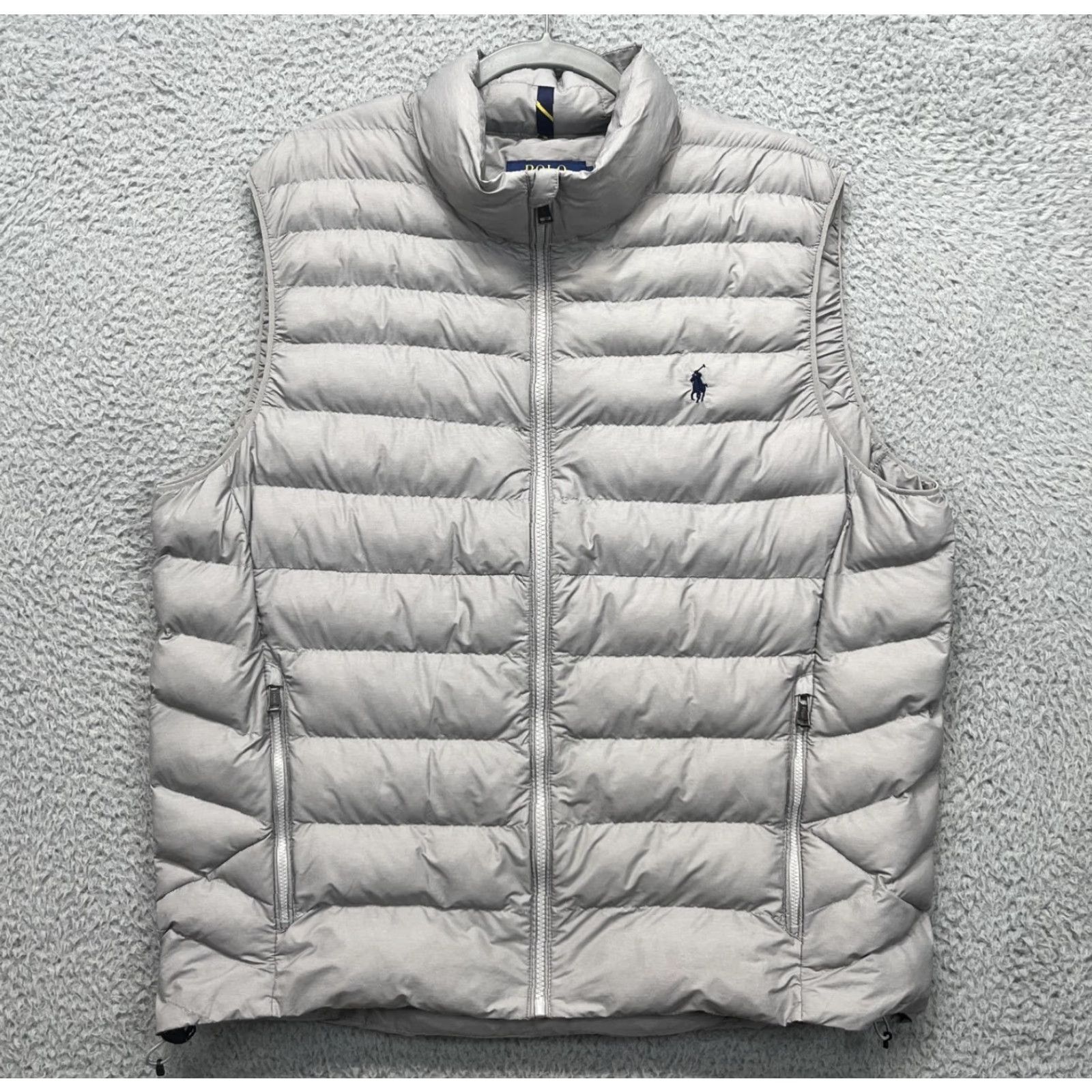 Polo Ralph Lauren Performance Vest Mens L Gray Polo Ralph Lauren Performance Vest Mens L Gray Puffer Quilted Nylon Warm