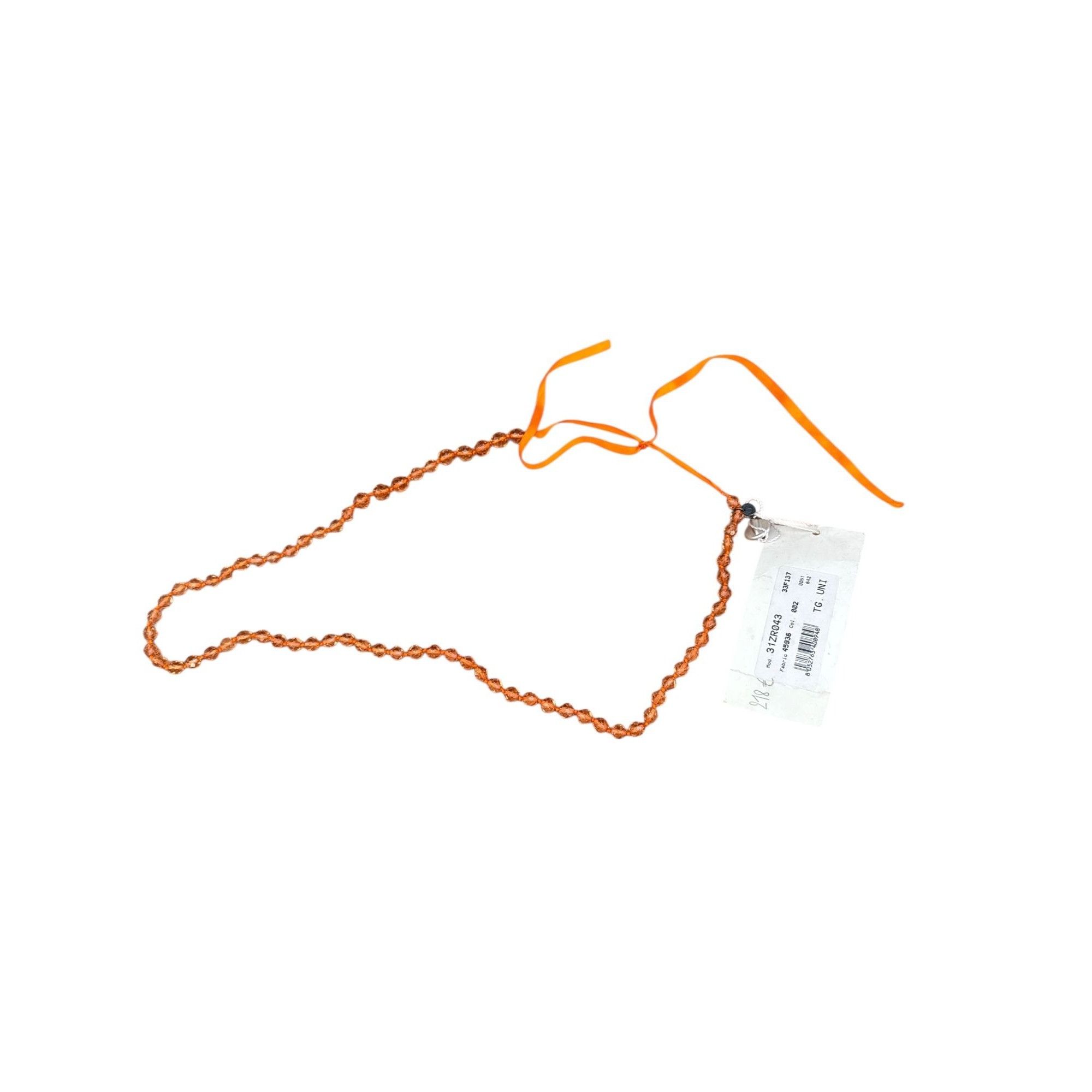Maison Margiela FW 2000 Orange Pearl Necklace Size ONE SIZE - 2 Thumbnail