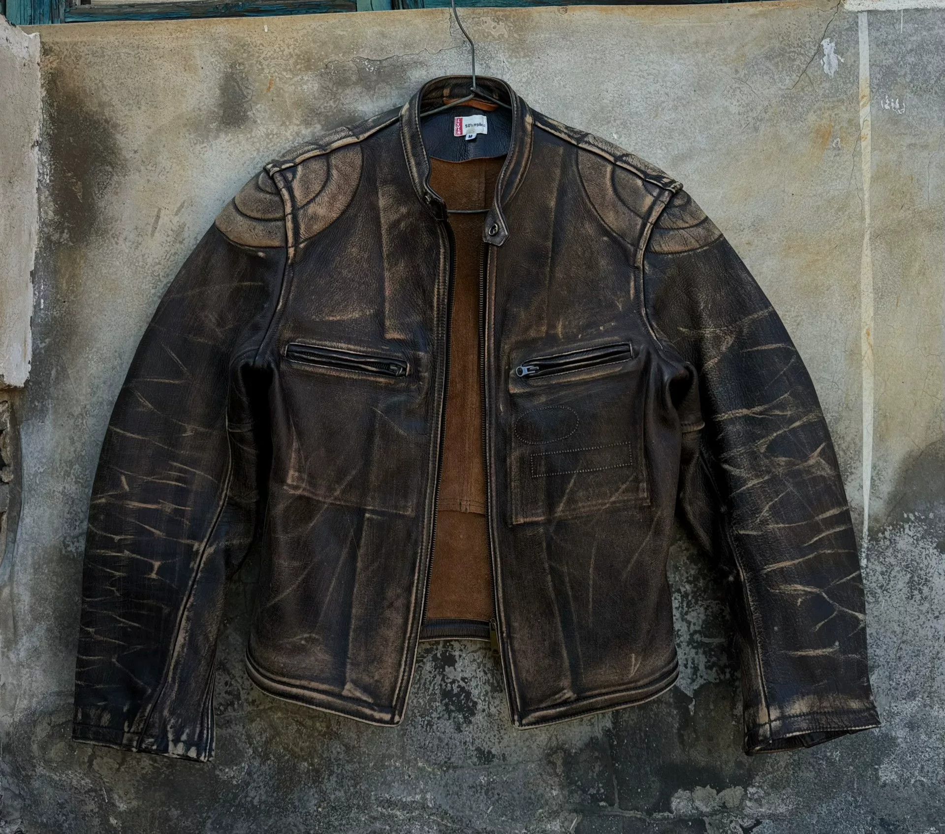 Levi's Vintage Clothing Levi's LVC 50s Replica Leather Jacket Size US M / EU 48-50 / 2 - 1 Thumbnail