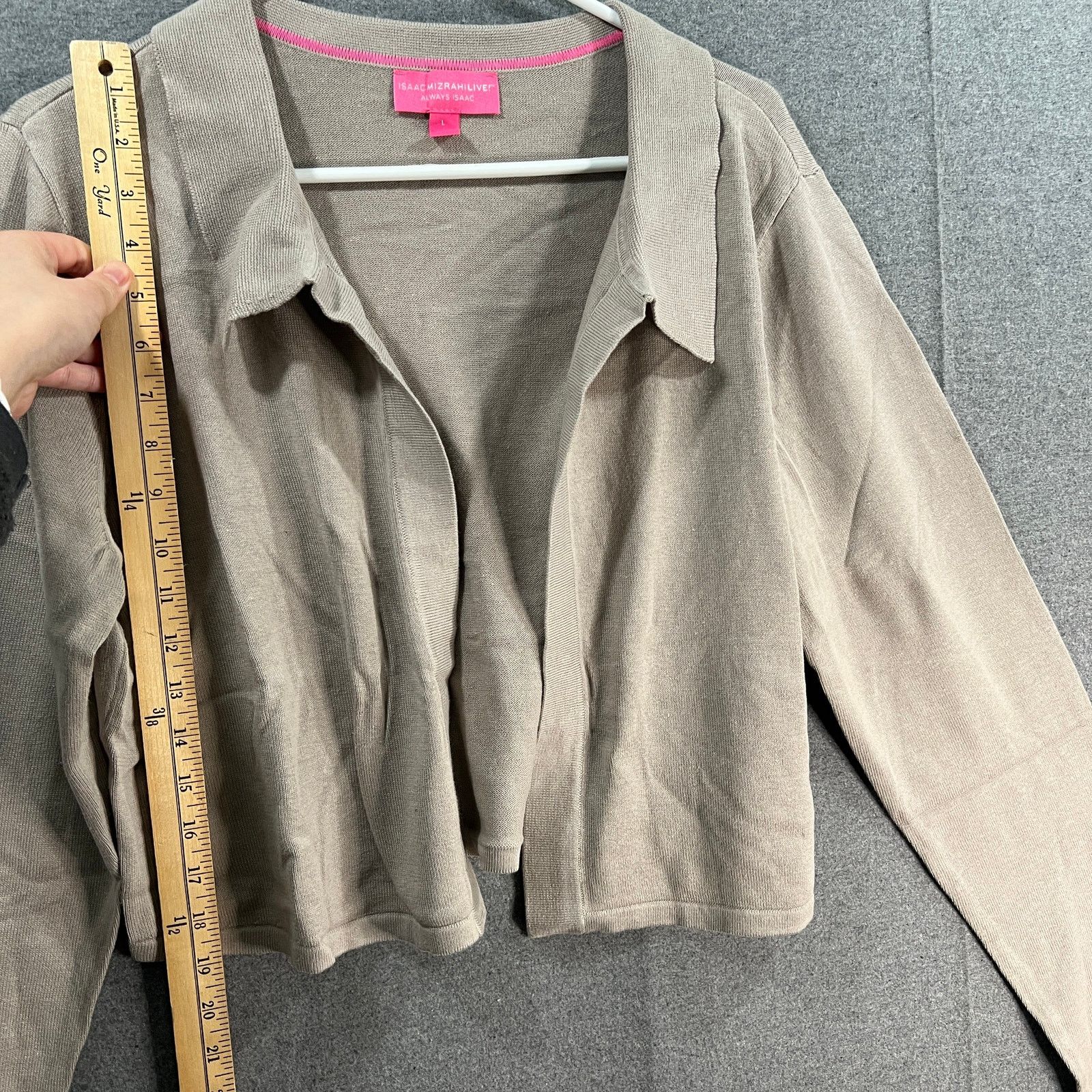 Isaac Mizrahi Isaac Mizrahi Live! Collared Sweater Cardigan Cardiga Size L / US 10 / IT 46 - 4 Thumbnail